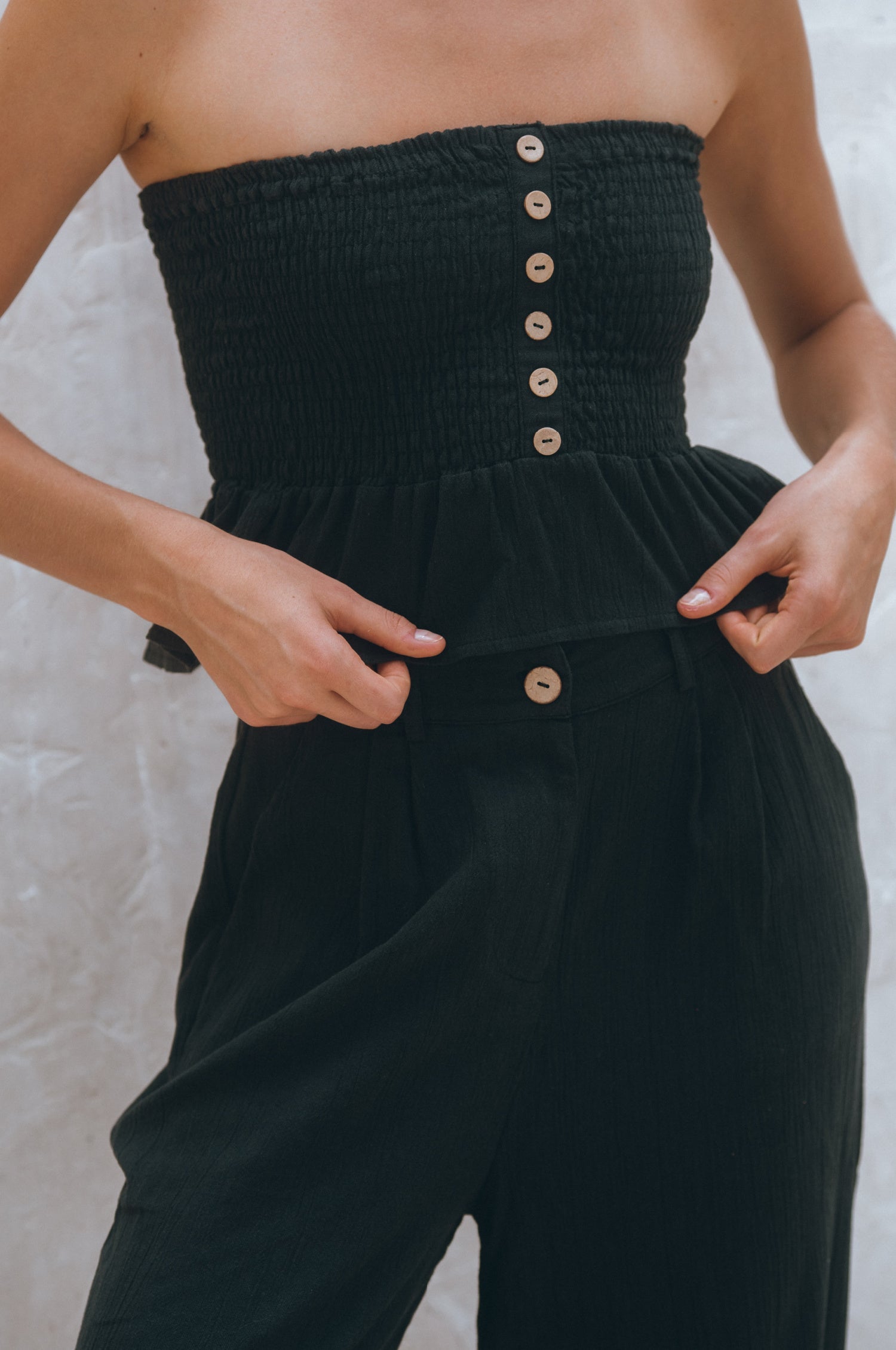 Raya Wide Leg Linen Pants-thumbmail-11
