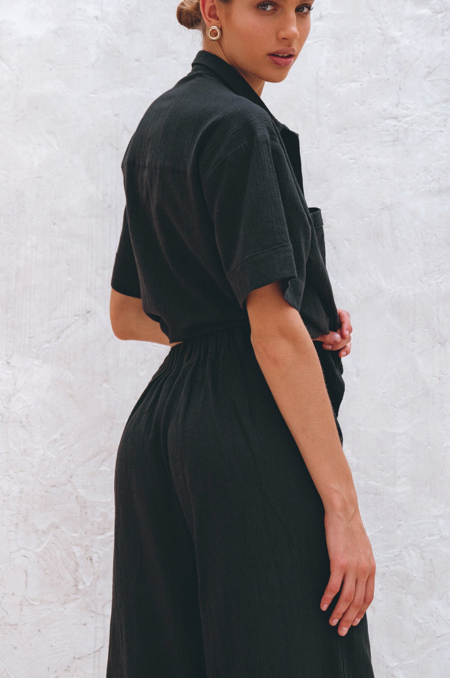 Raya Wide Leg Linen Pants-thumbmail-5