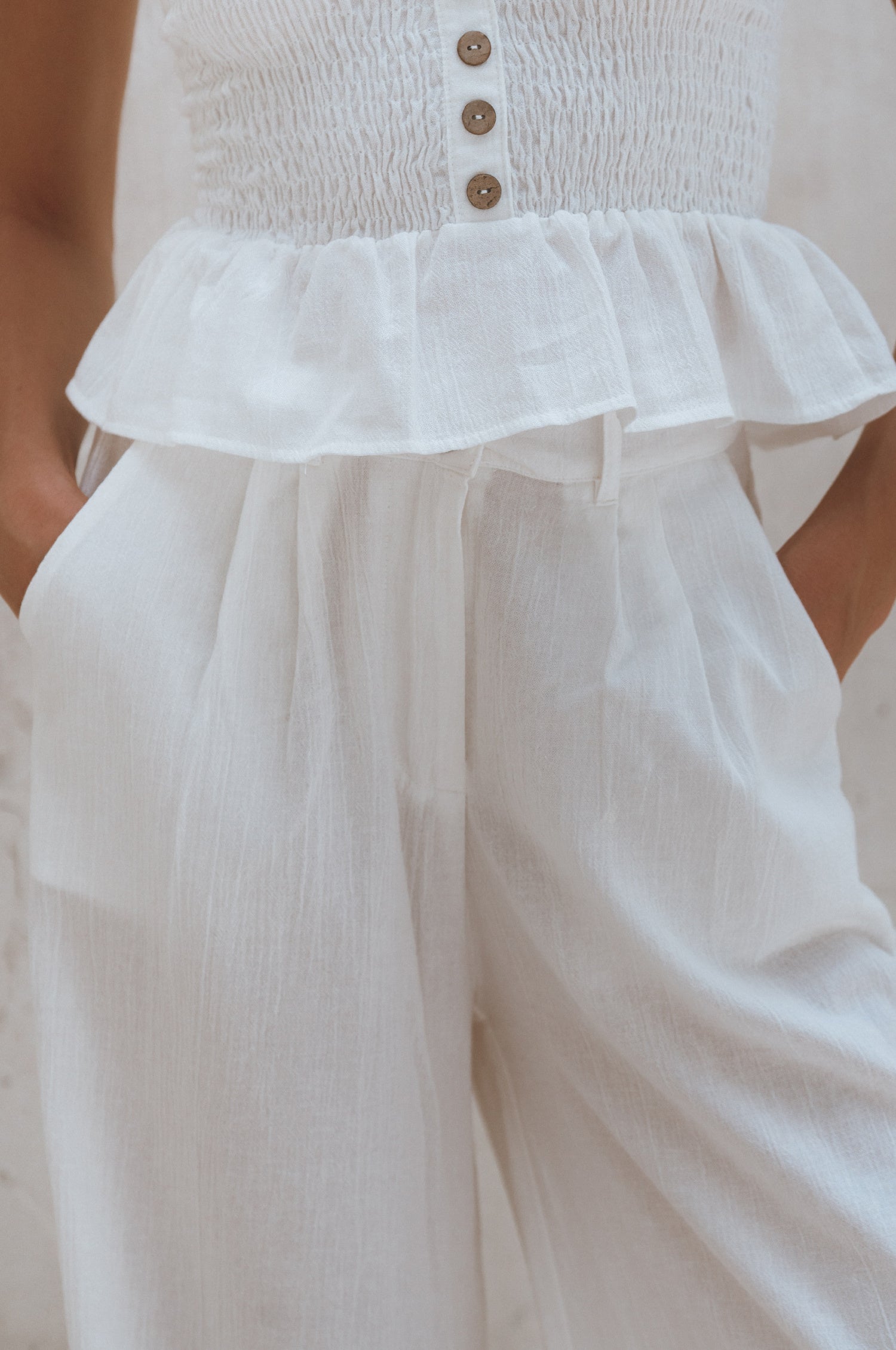 Raya Wide Leg Linen Pants-thumbmail-4