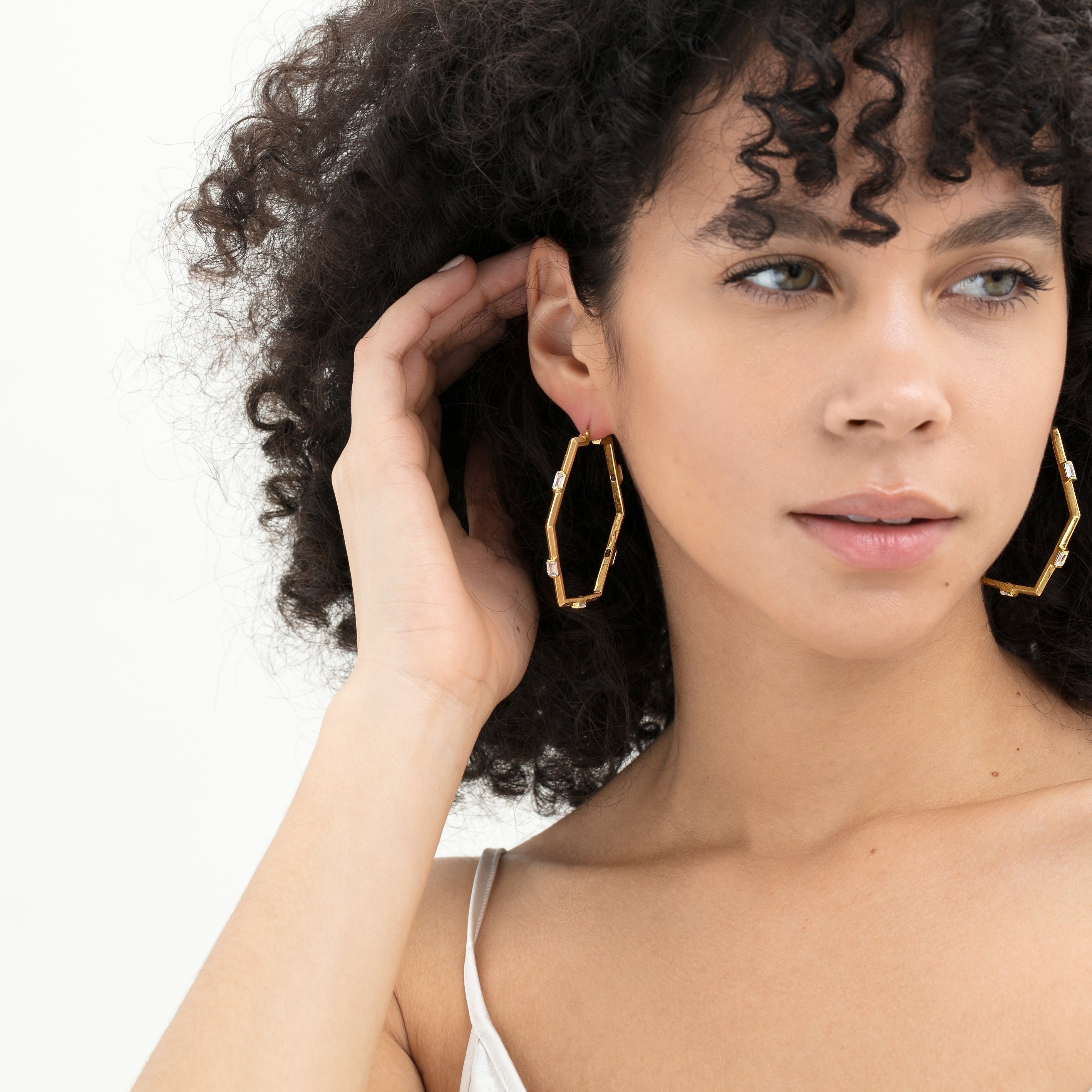 The Claire Hoop Earrings - Large-thumbmail-2