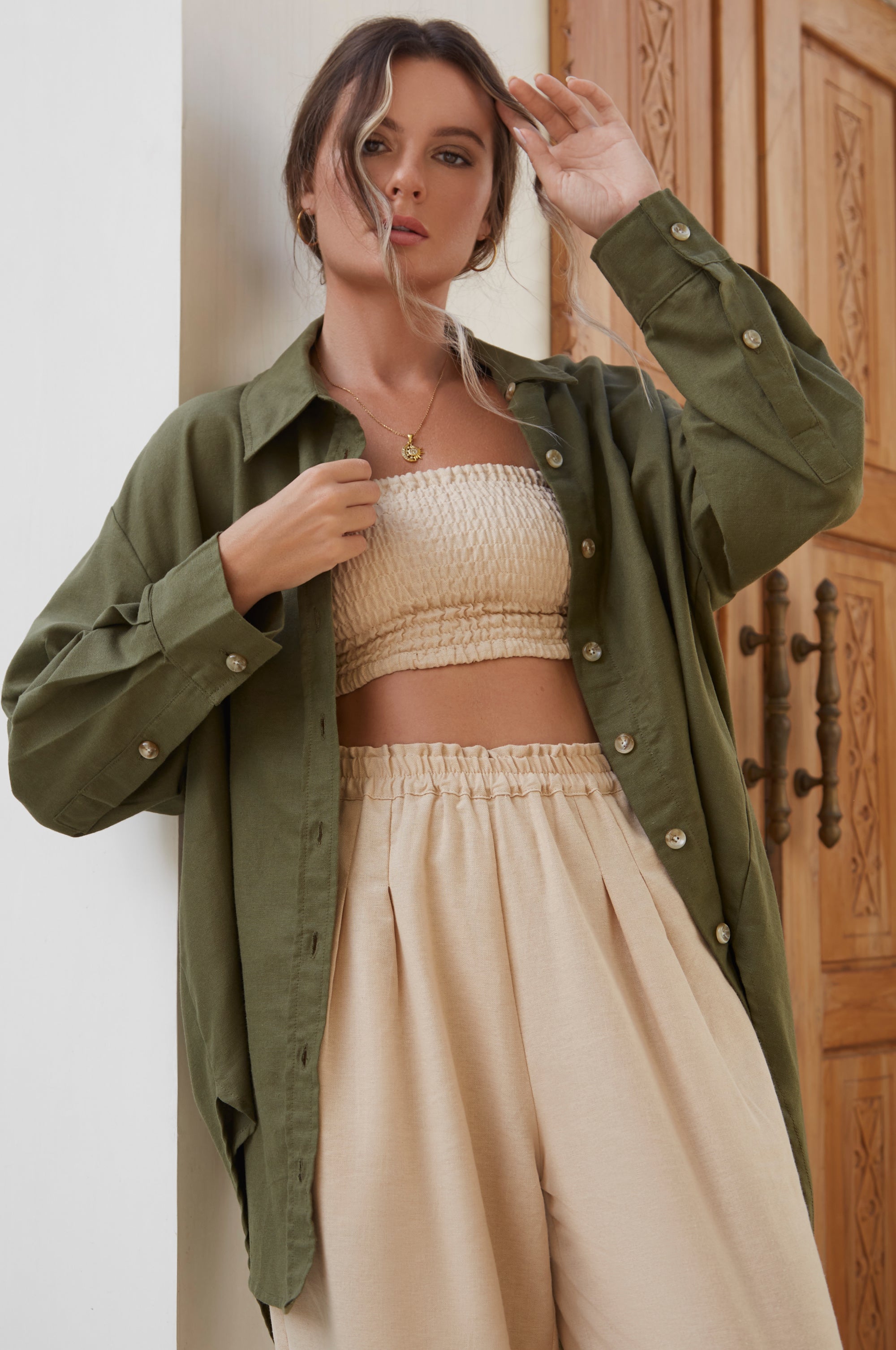 Romania Oversized Linen Shirt (Sale)-thumbmail-5