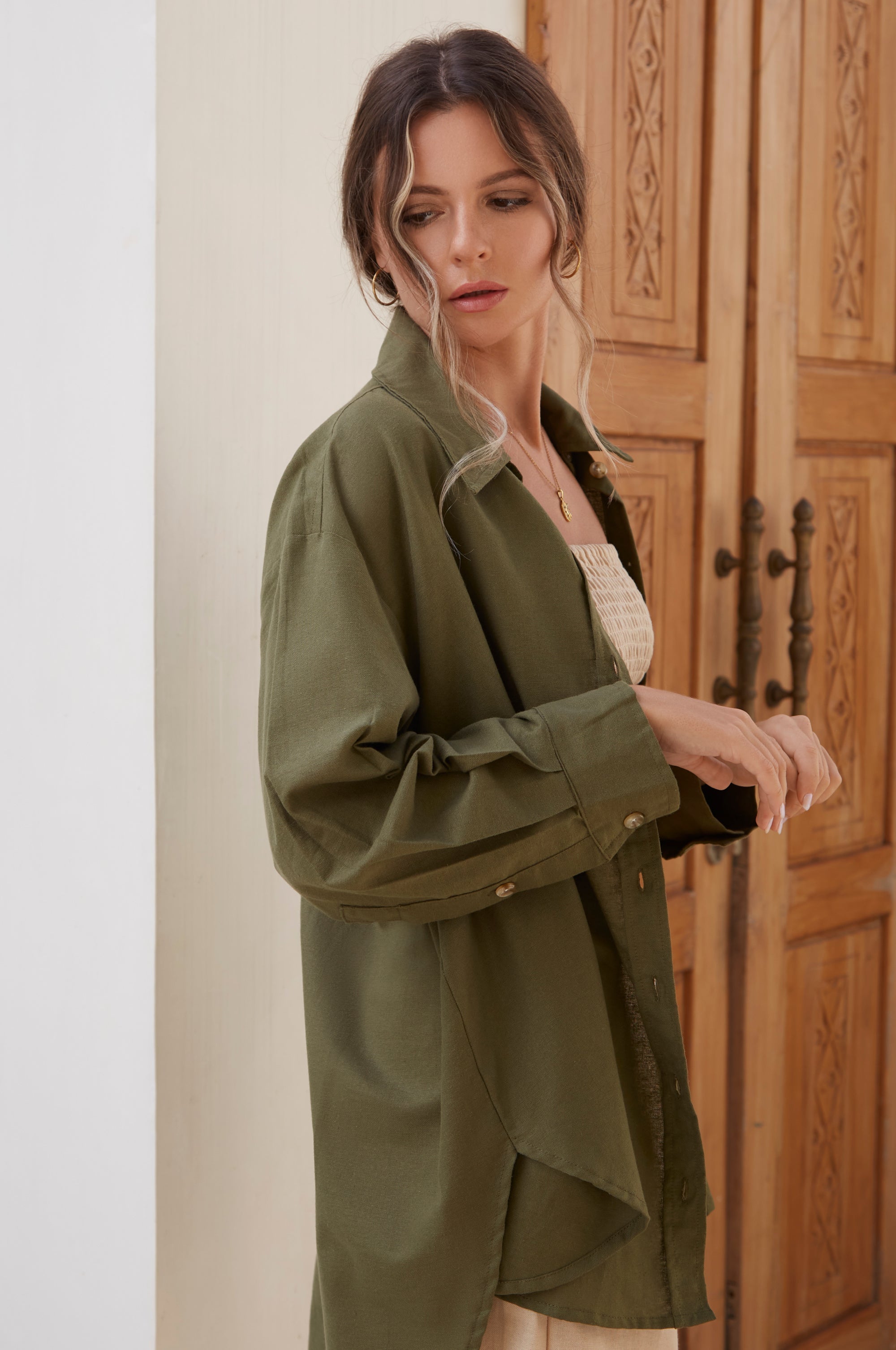 Romania Oversized Linen Shirt (Sale)-thumbmail-1