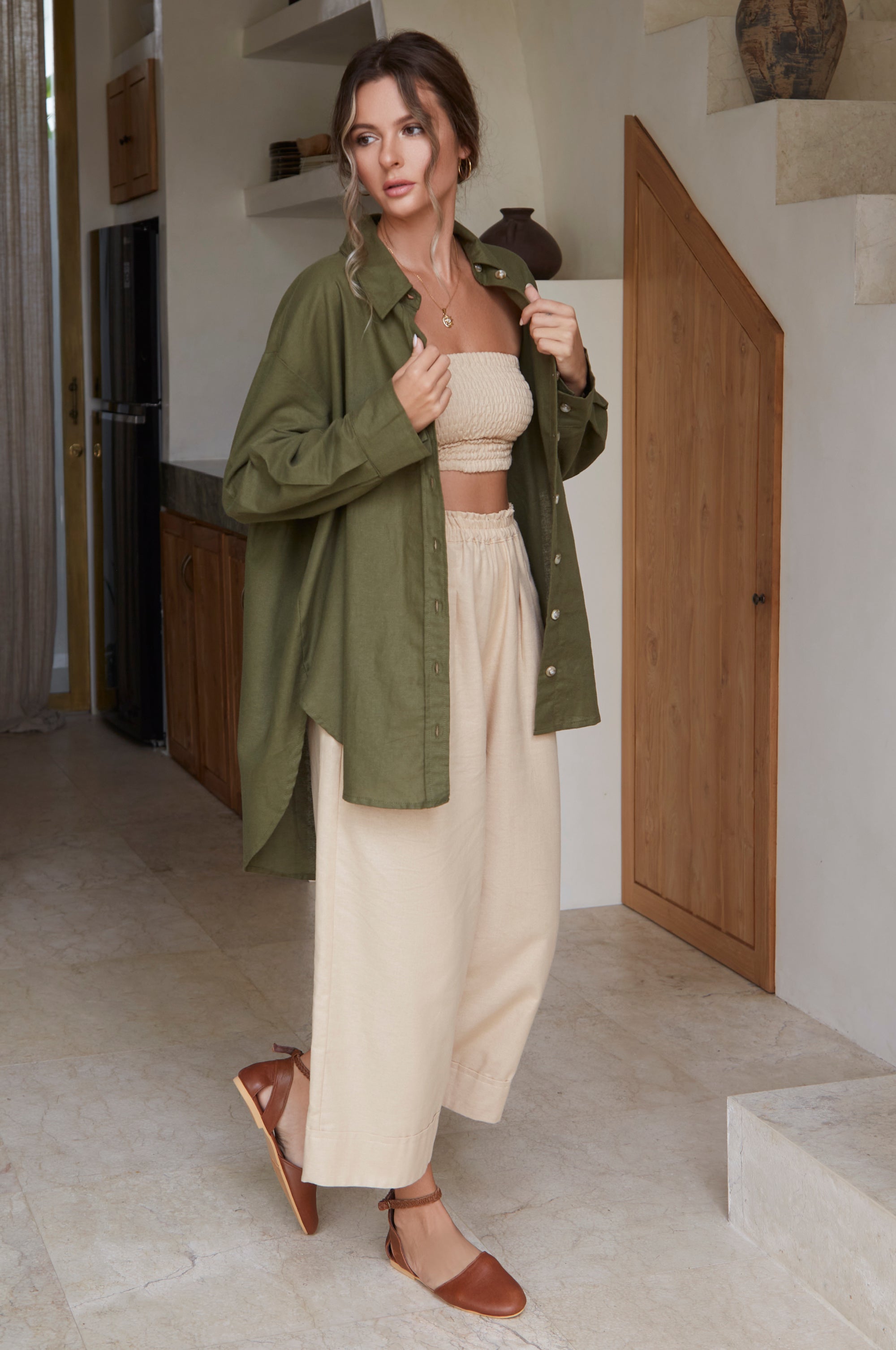 Romania Oversized Linen Shirt (Sale)-thumbmail-3