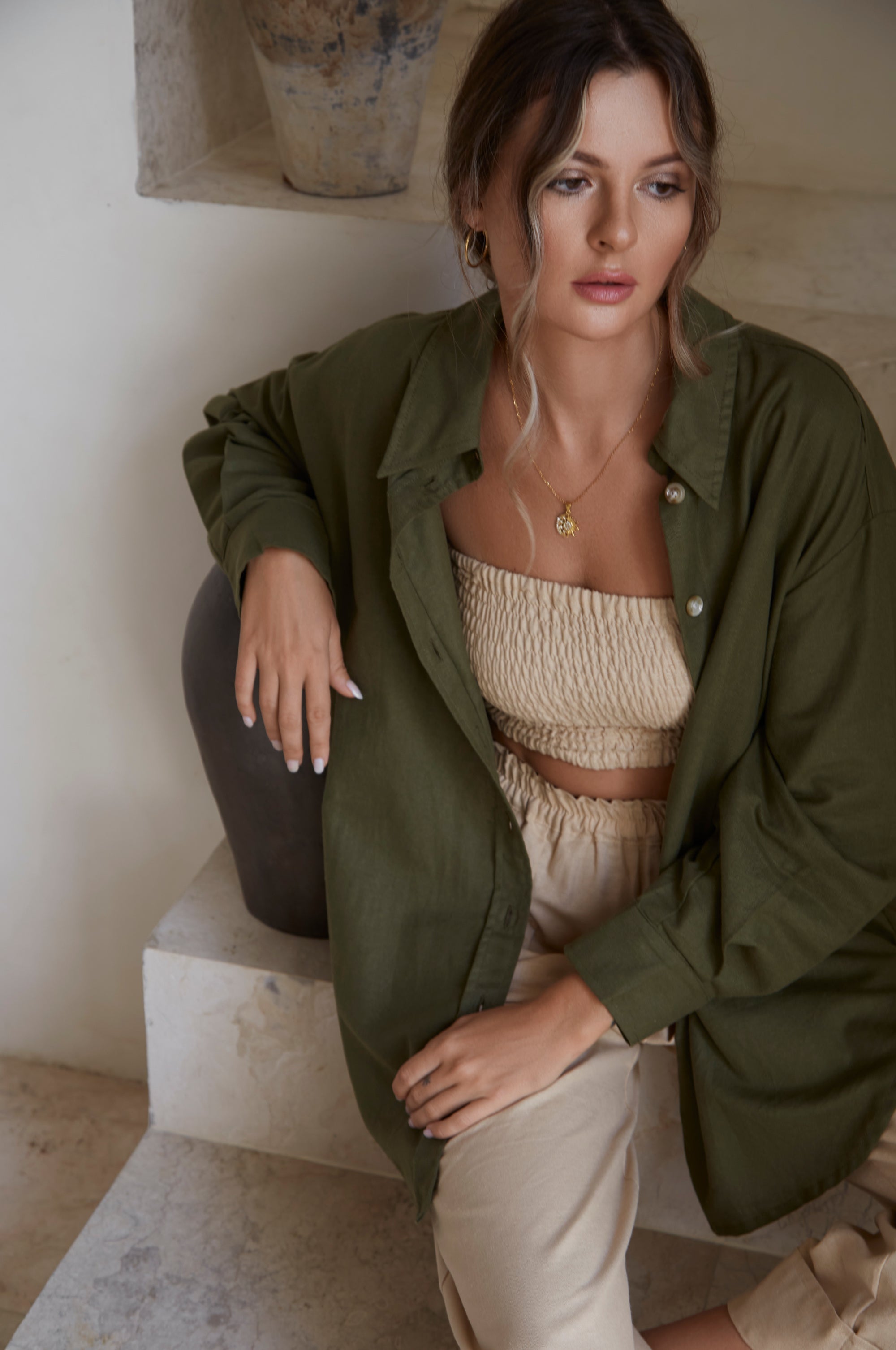 Romania Oversized Linen Shirt (Sale)-thumbmail-2