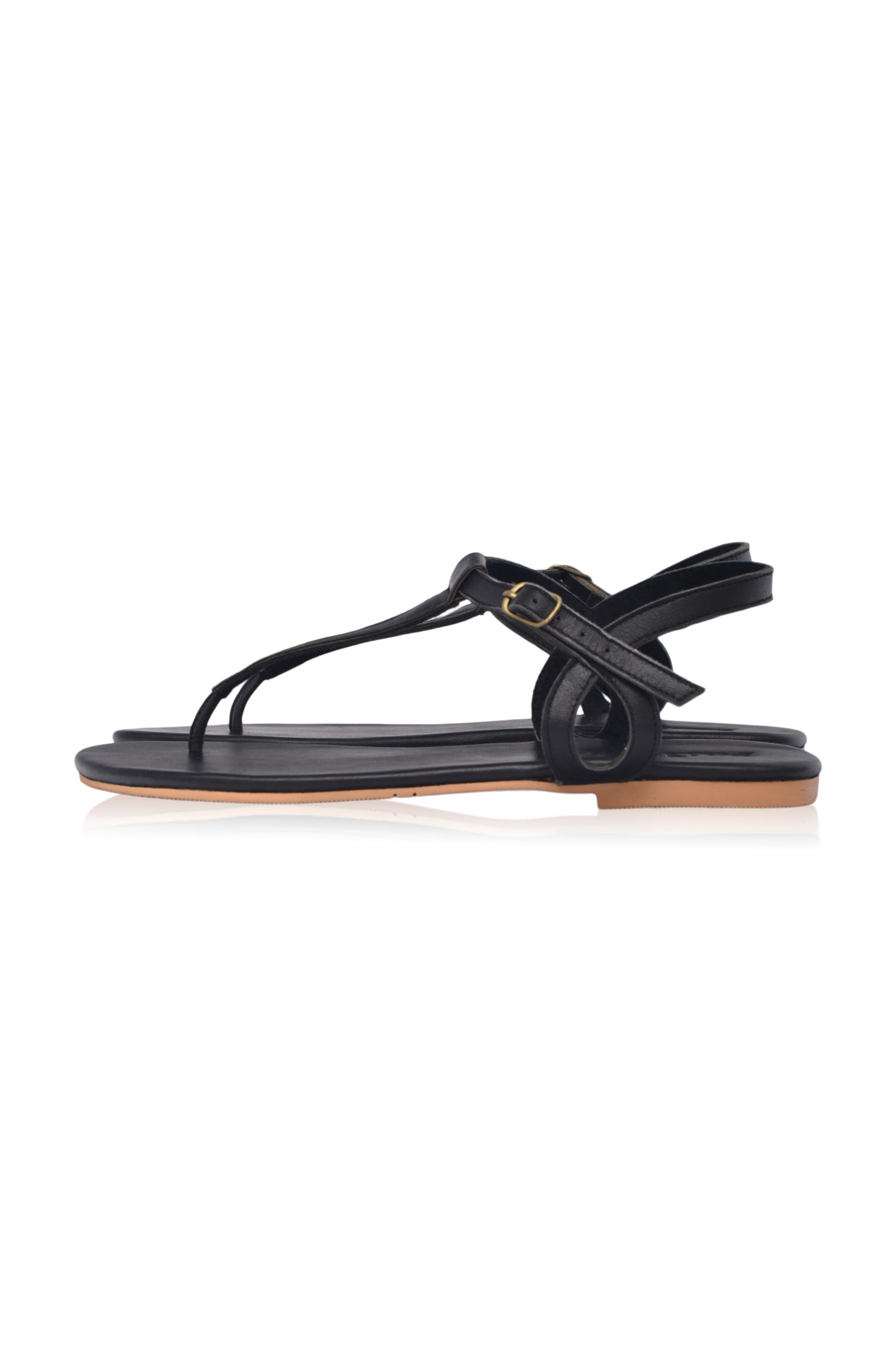 Rosalia T-Strap Leather Sandals-thumbmail-4