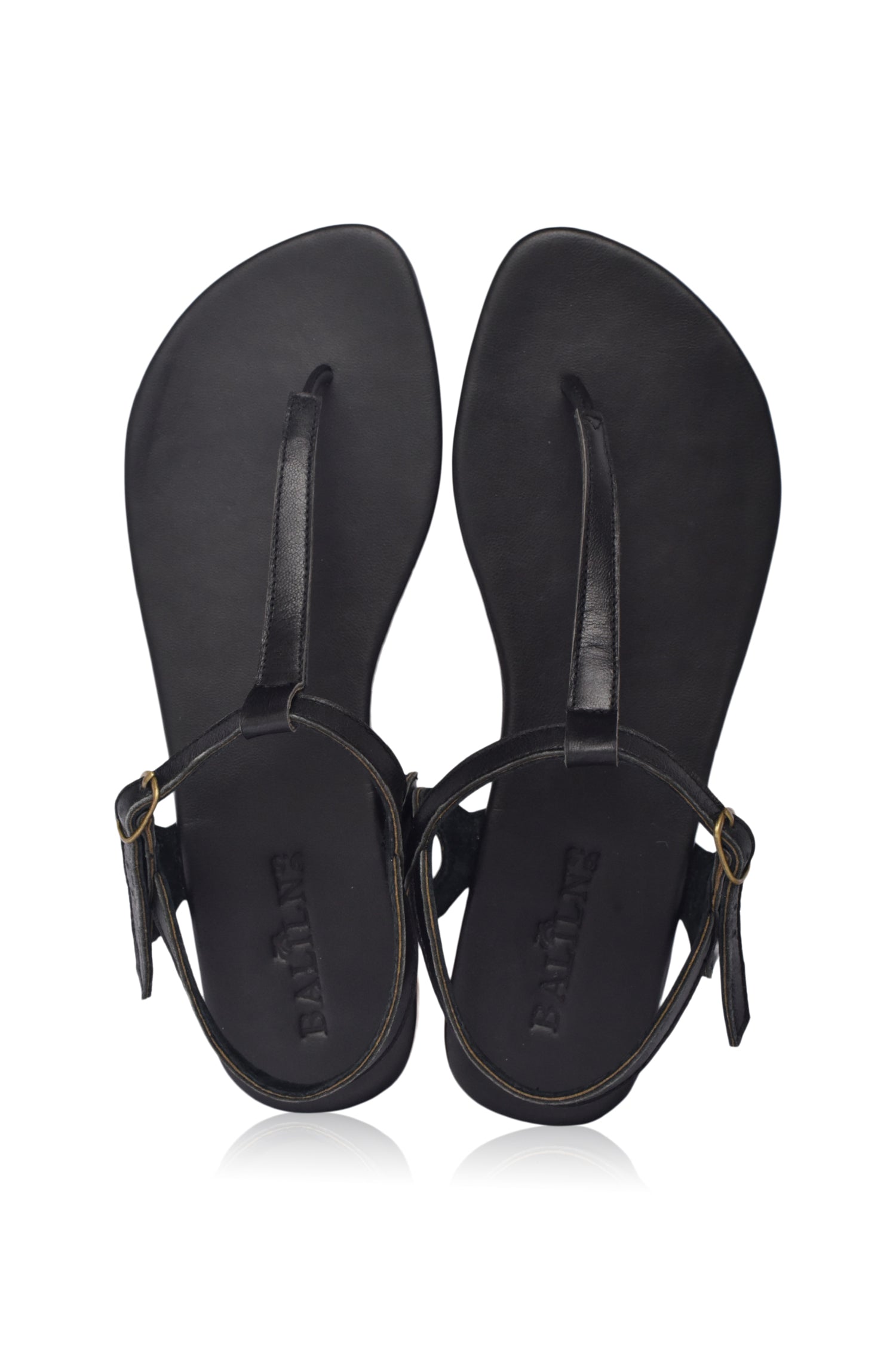 Rosalia T-Strap Leather Sandals-thumbmail-2