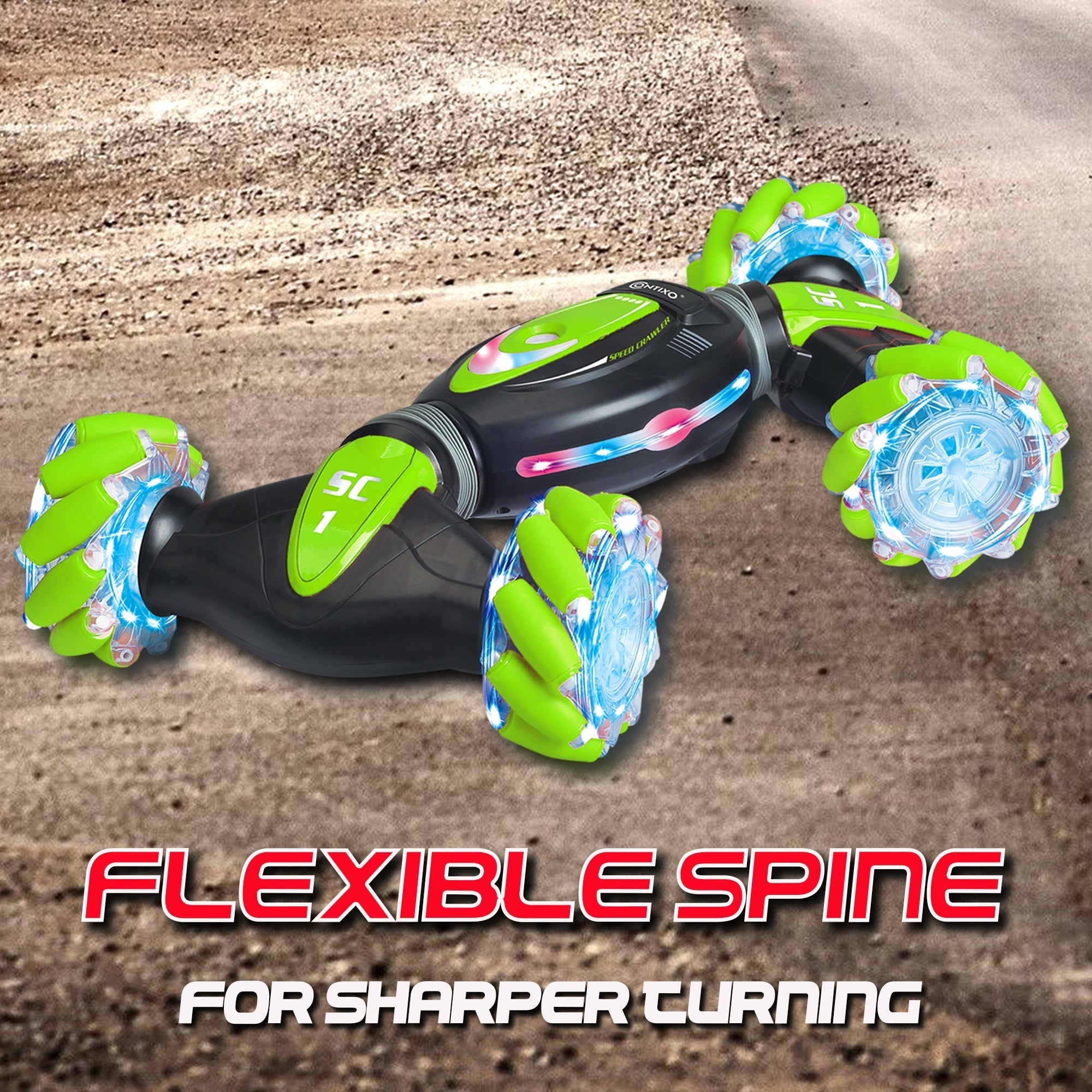 Contixo SC1 All Terrain Speed Crawler RC Stunt Car-thumbmail-6