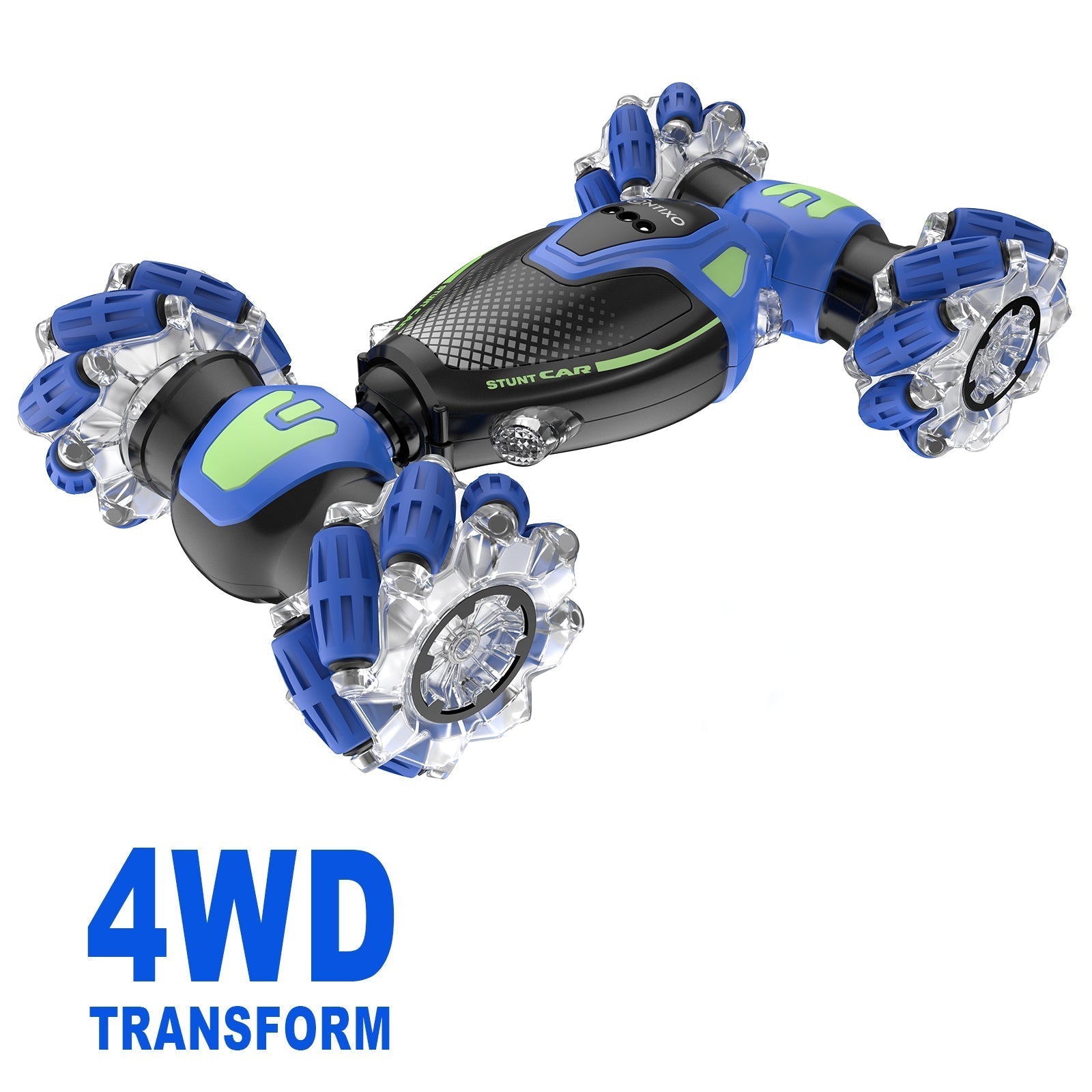 Contixo SC10 Cobra Speed Crawler RC Stunt Car - 4WD With Remote & Gesture Control, Blue-thumbmail-1