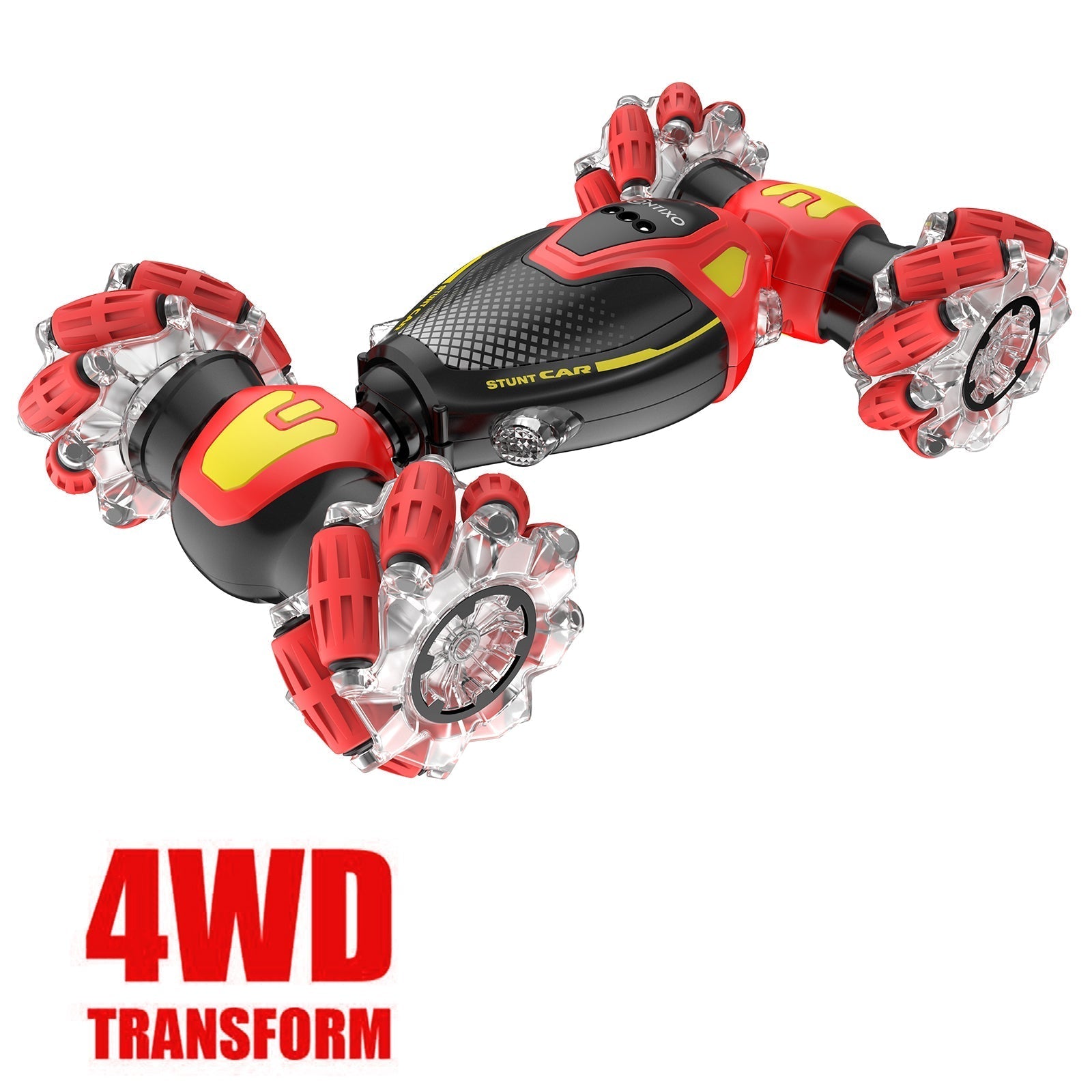Contixo SC10 Cobra Speed Crawler RC Stunt Car - 4WD With Remote & Gesture Control, Red-thumbmail-1