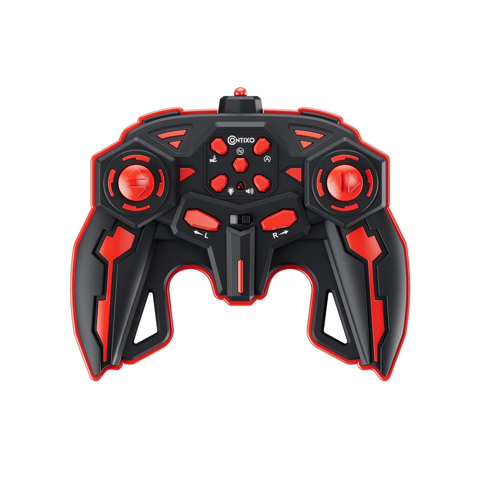 Contixo SC10 Cobra Speed Crawler RC Stunt Car - 4WD With Remote & Gesture Control, Red-thumbmail-5