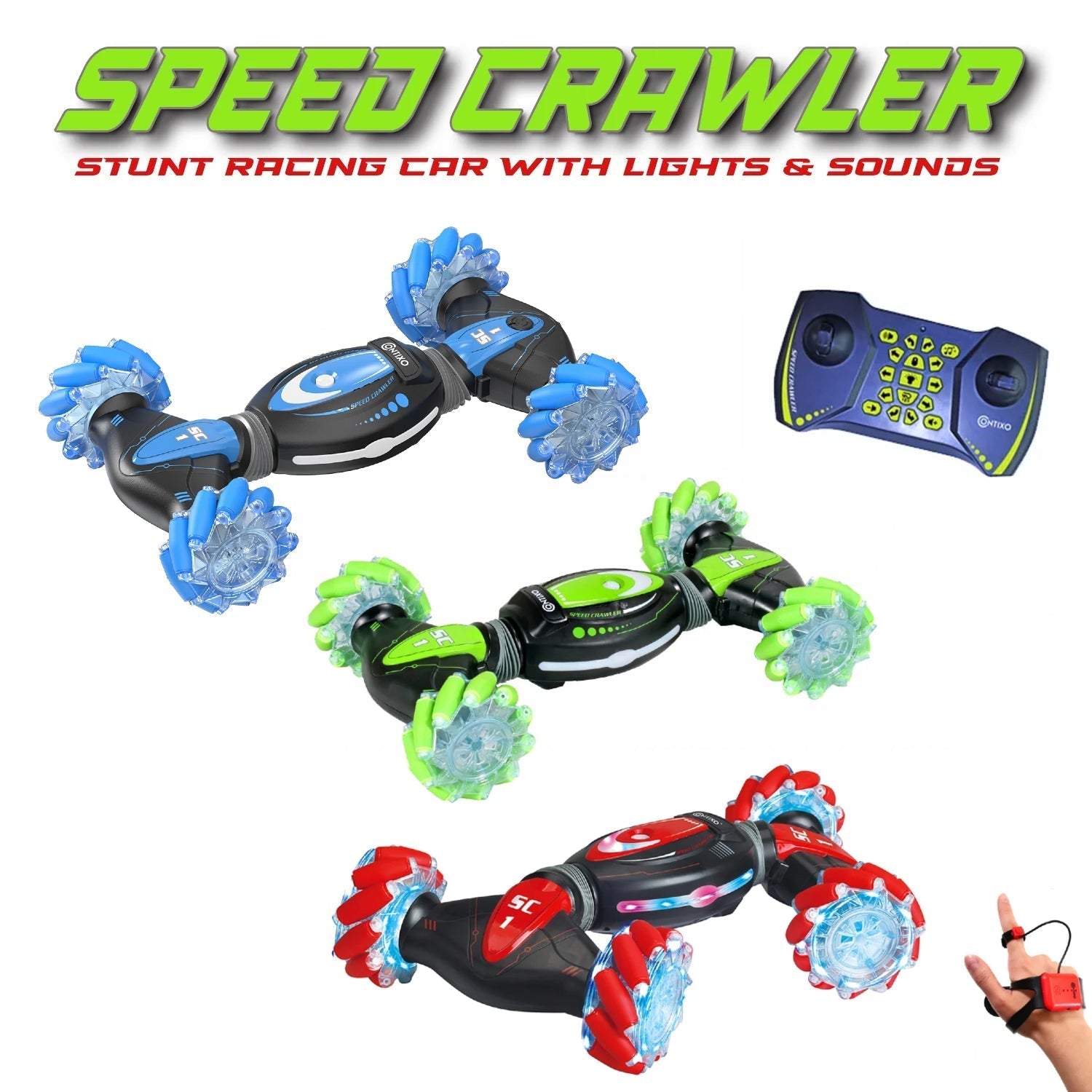 Contixo SC1 All Terrain Speed Crawler RC Stunt Car-thumbmail-1