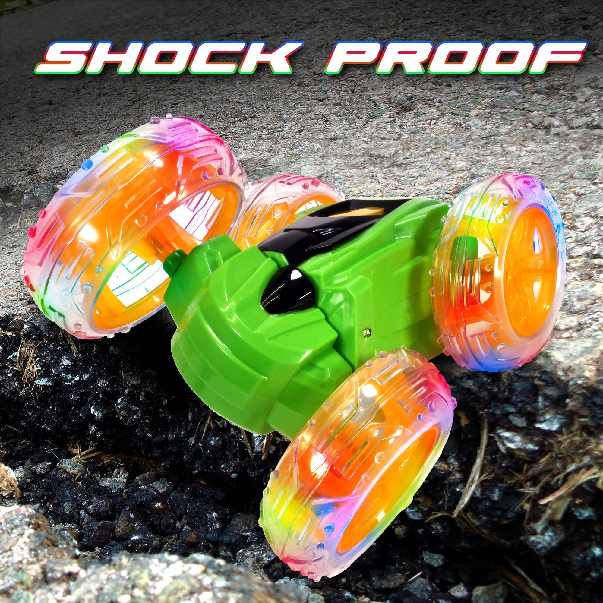 Contixo RC Stunt Car 4WD - 360 Spins, LED Lights-thumbmail-8