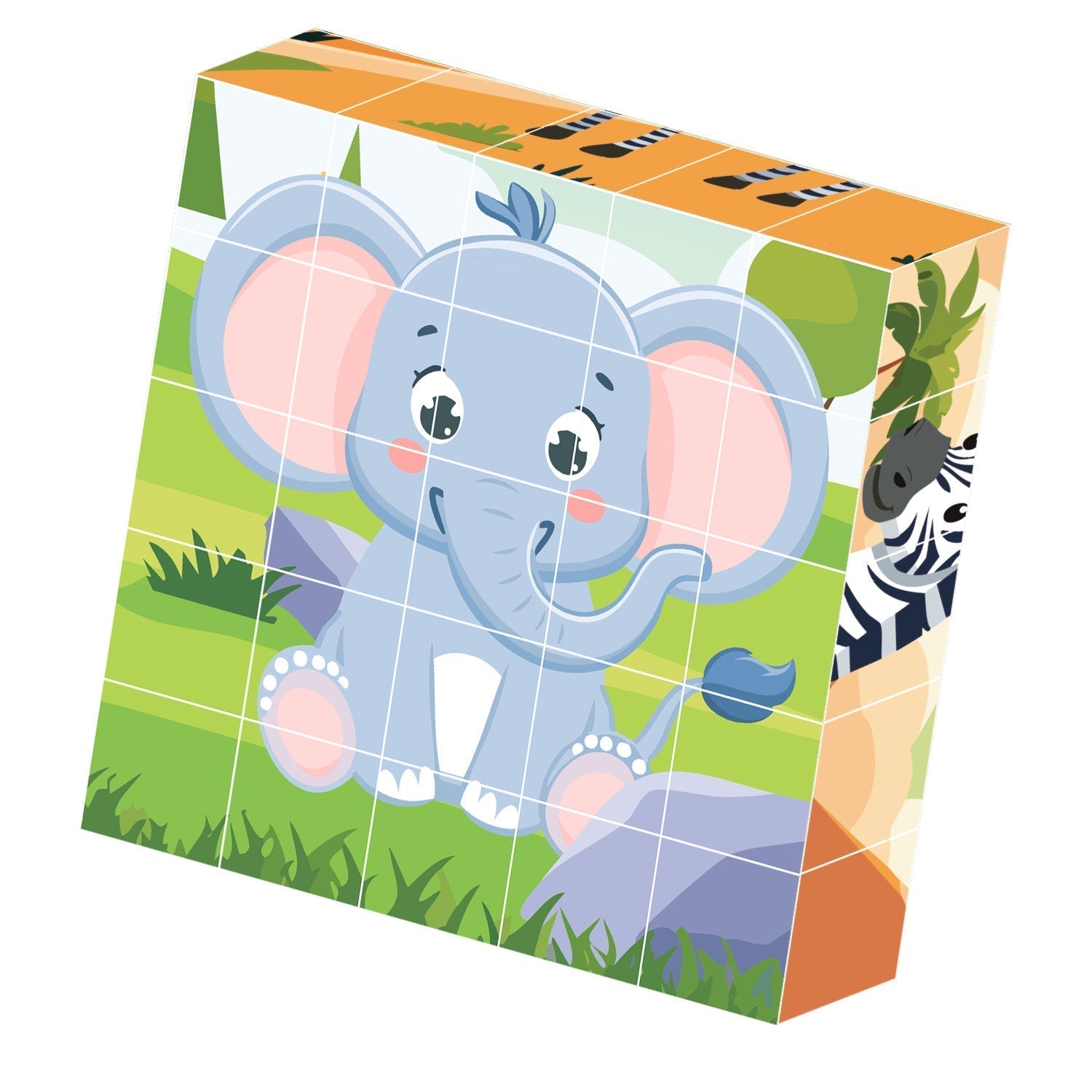 Contixo ST10 25-Piece Magnetic Jungle Animal Puzzle Blocks – 6 Puzzles in One-thumbmail-3