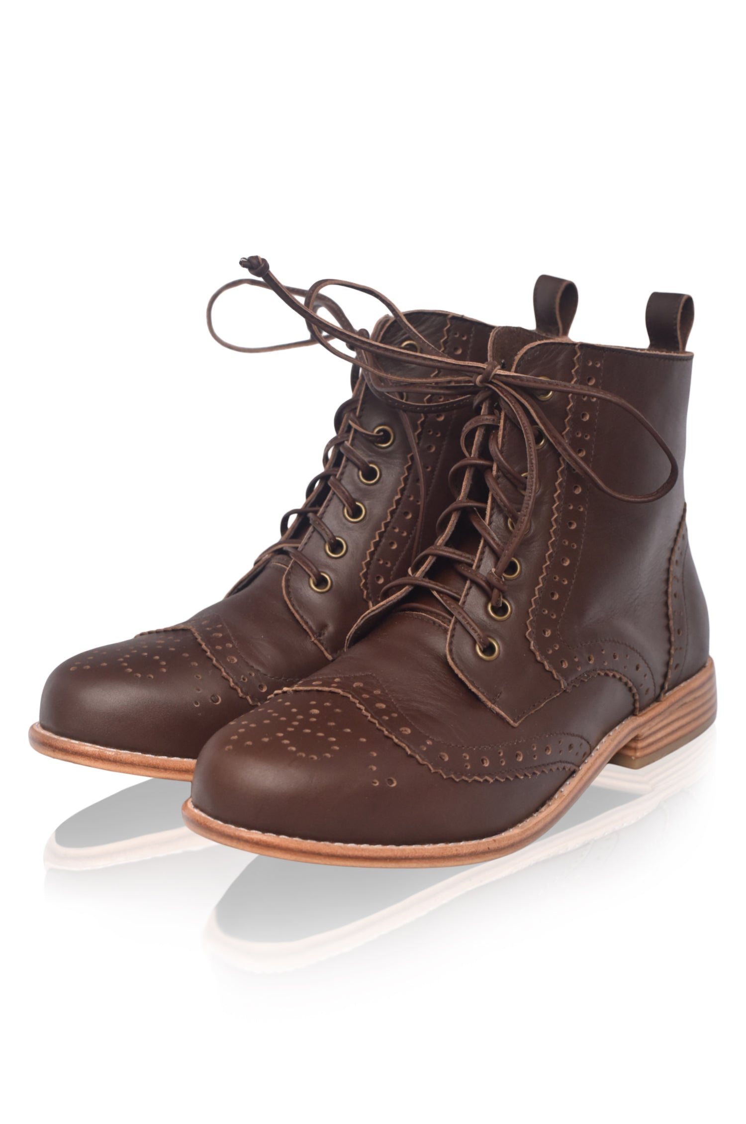 Salstice Brogue Leather Boots-thumbmail-4