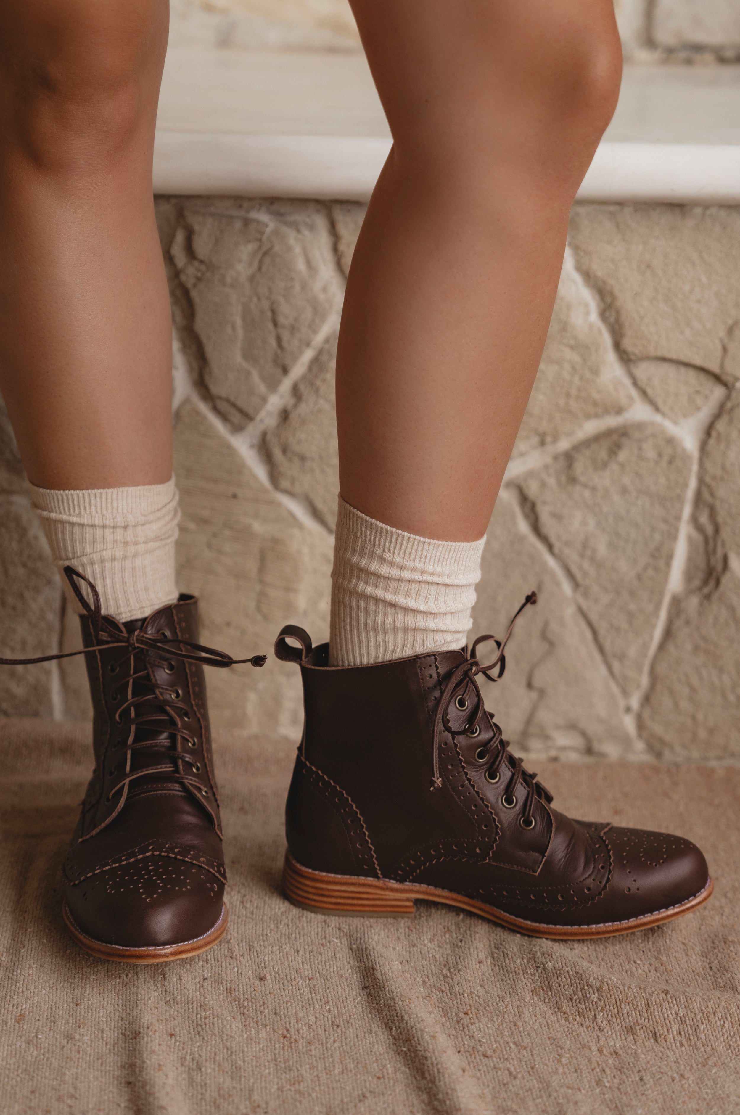 Salstice Brogue Leather Boots-thumbmail-1