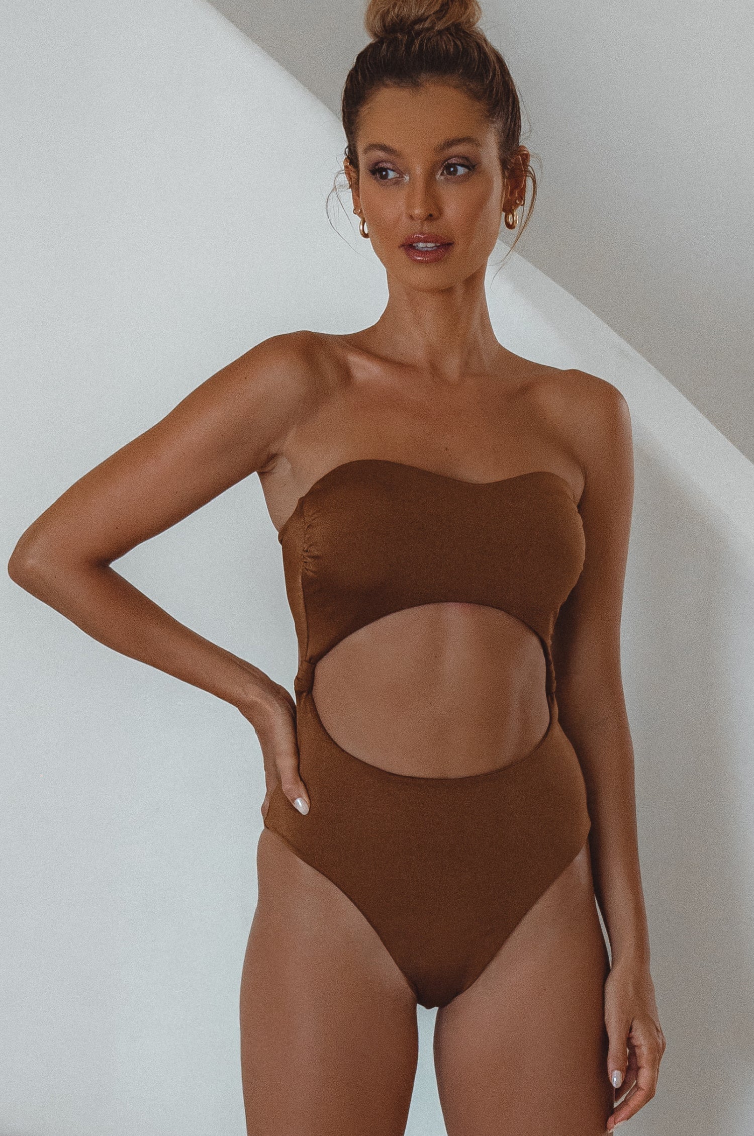 San Leo One Piece Cut-Out Swimsuit-thumbmail-2