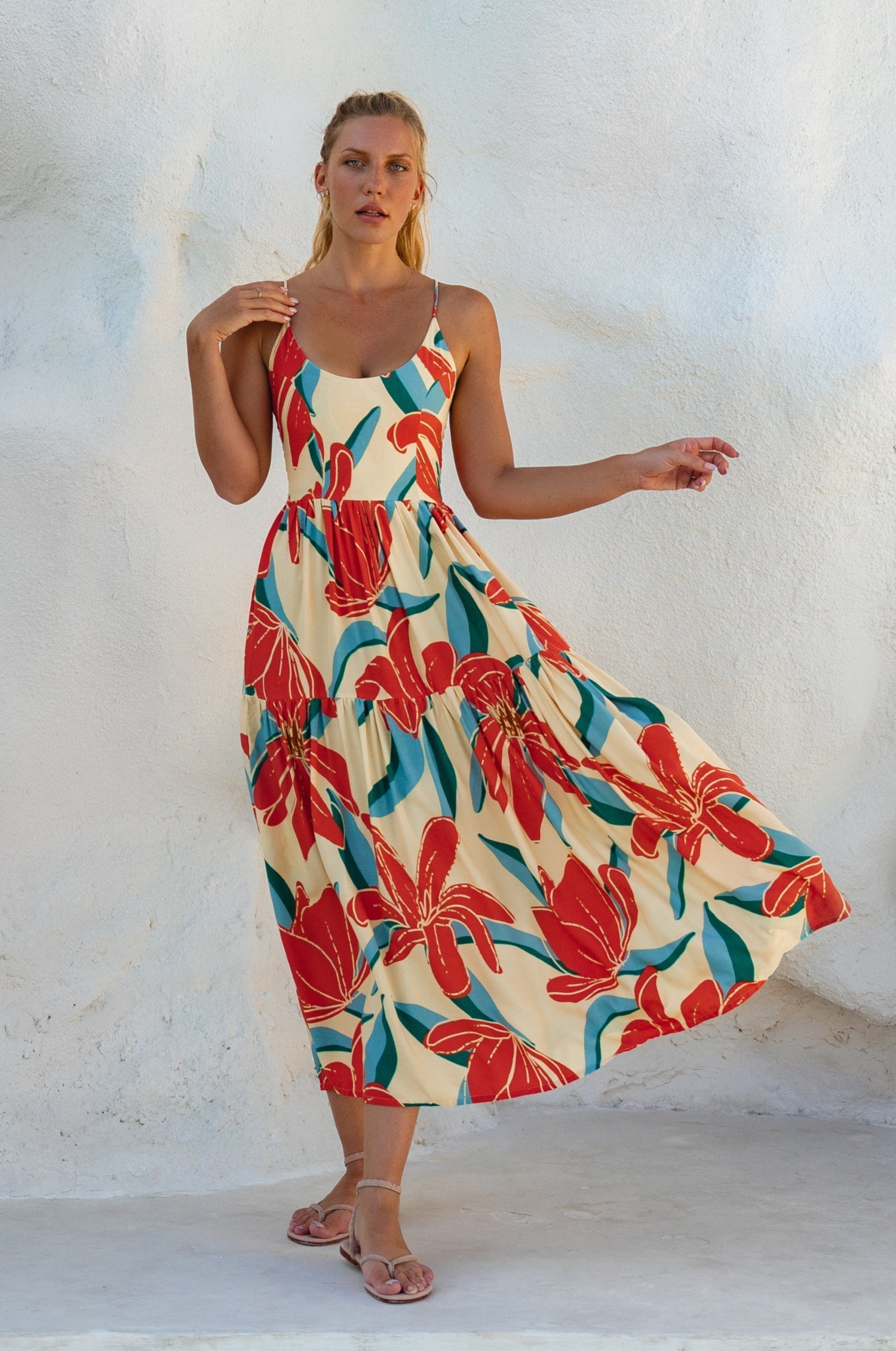 Sea Dreamer Strappy Midi Dress-thumbmail-12