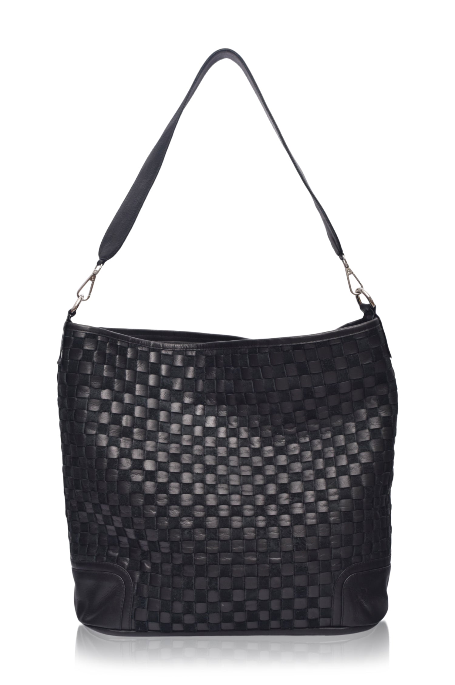 Soho Lane Woven Leather Shoulder Bag-thumbmail-2