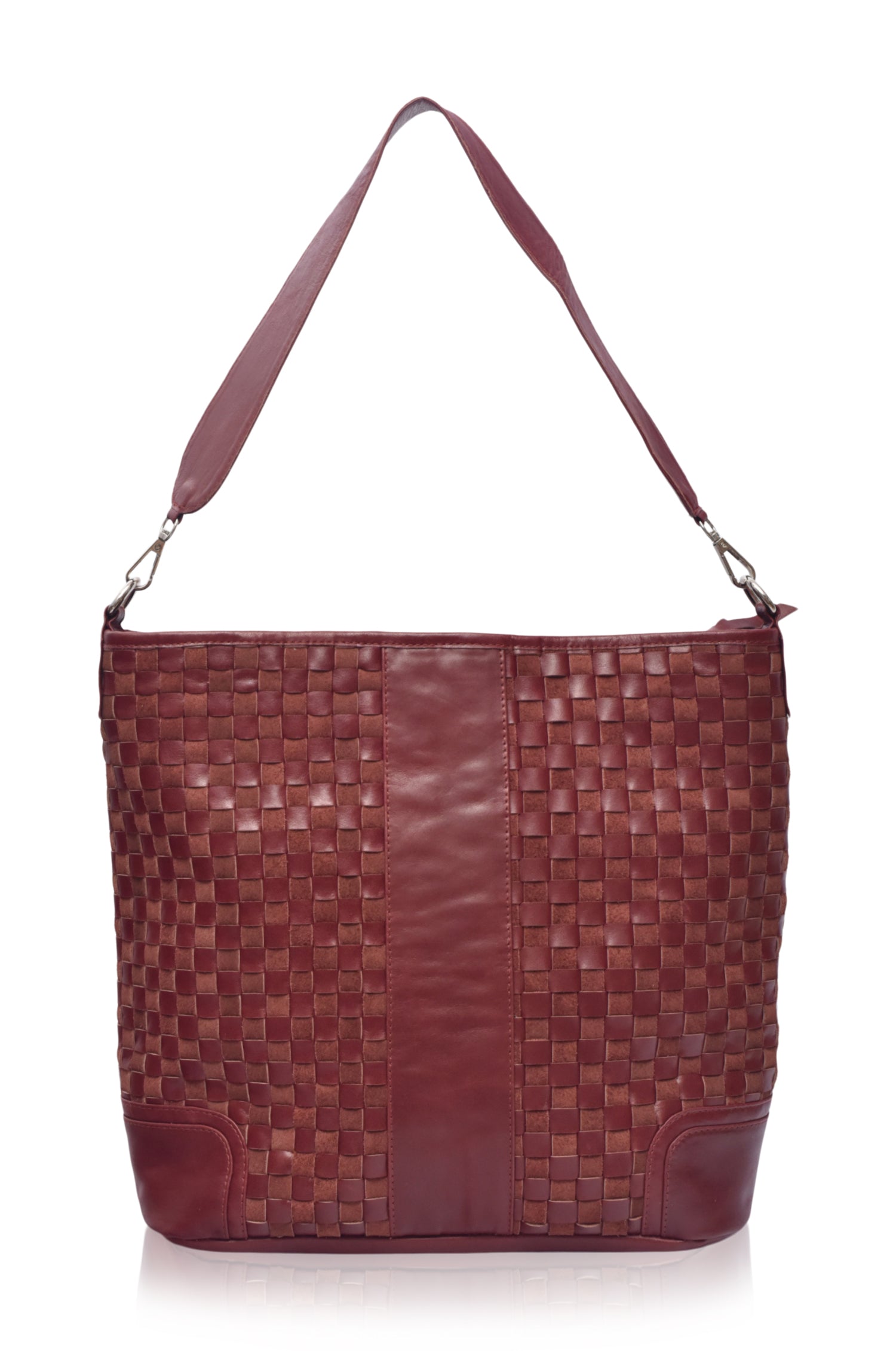 Soho Lane Woven Leather Shoulder Bag-thumbmail-4