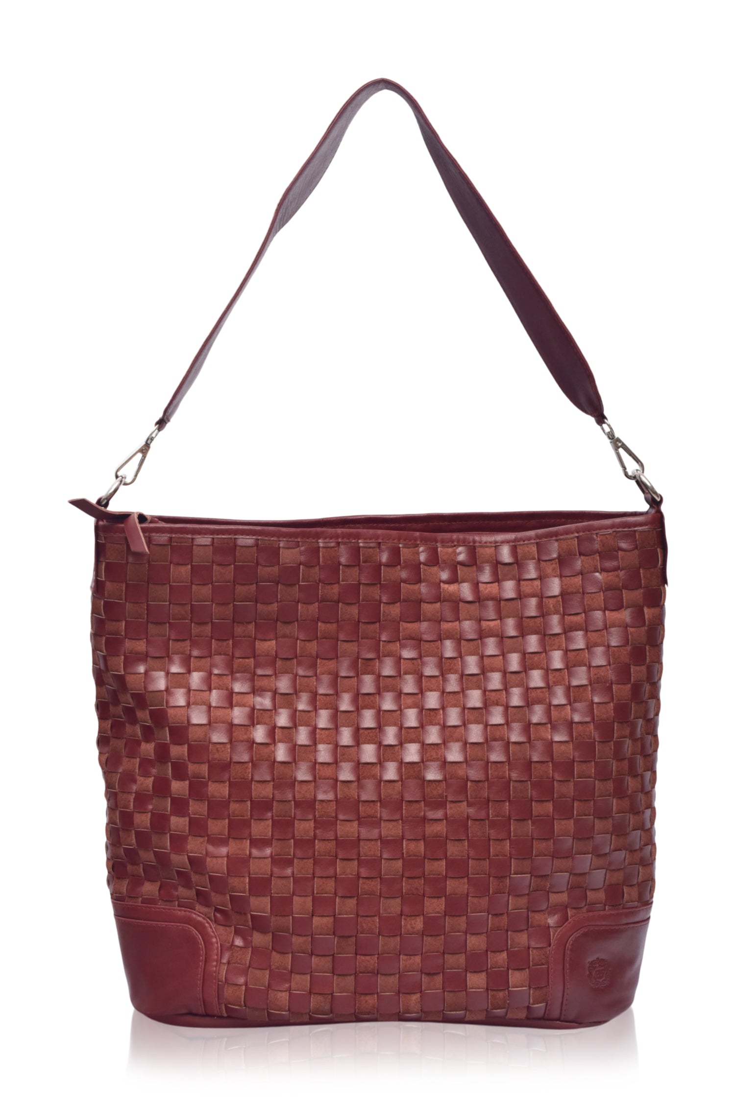 Soho Lane Woven Leather Shoulder Bag-thumbmail-5