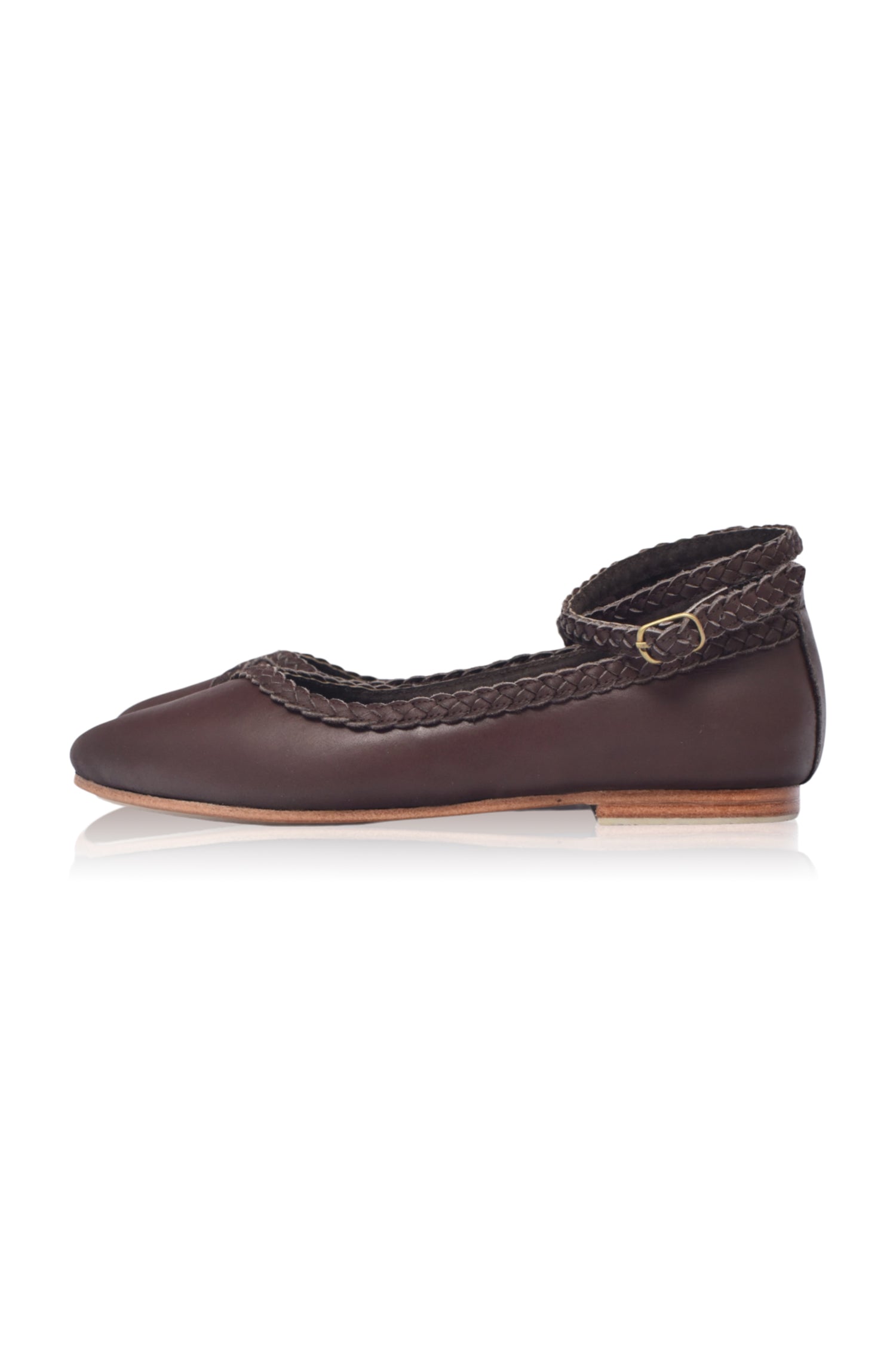 Soiree Pointy Toe Leather Ballet Flats-thumbmail-8