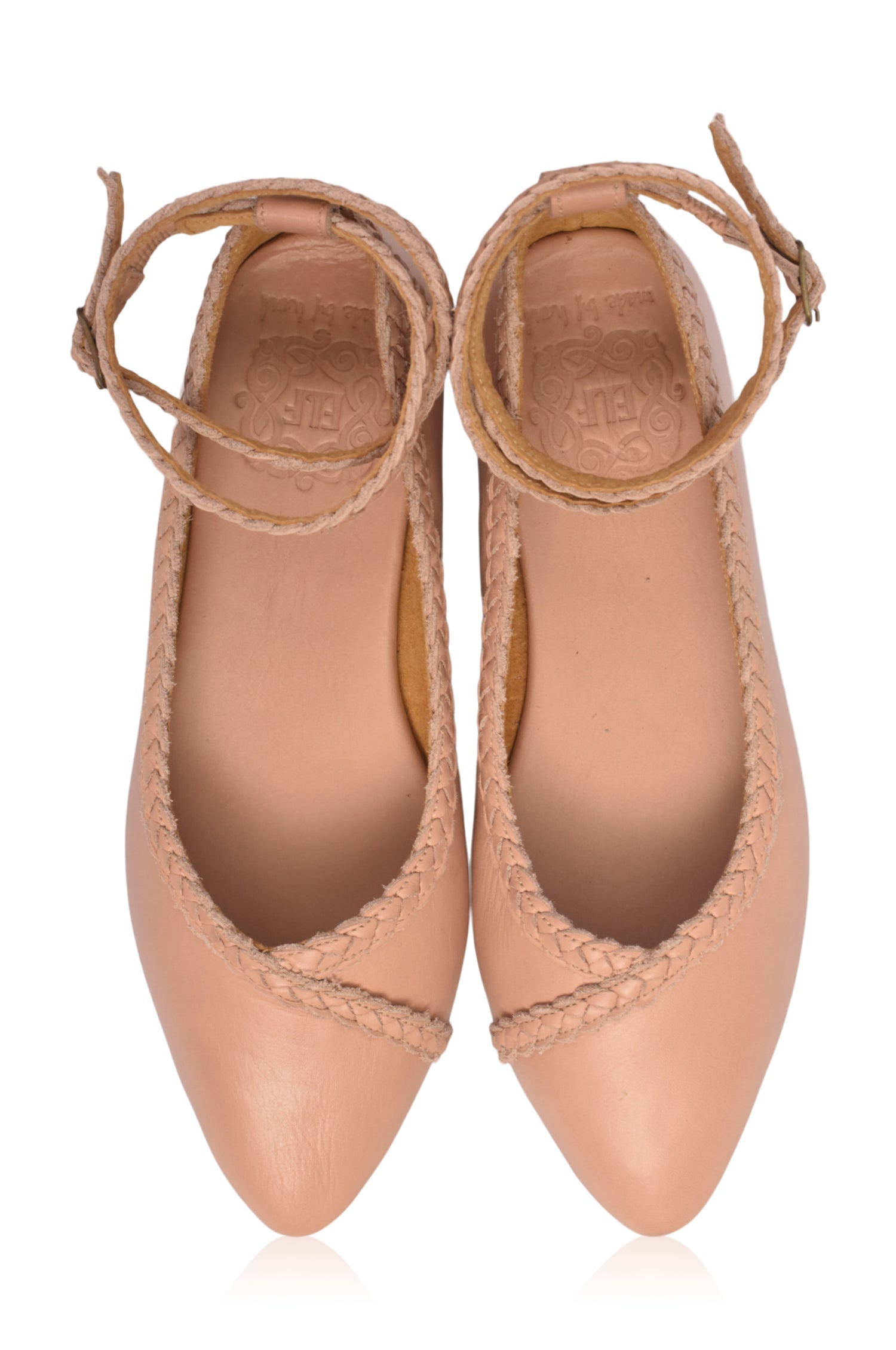 Soiree Pointy Toe Leather Ballet Flats-thumbmail-7