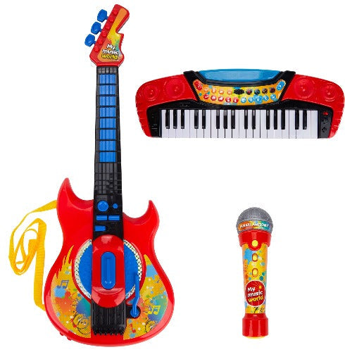 Contixo Toy Guitar Piano & Microphone Set for Kids-thumbmail-9