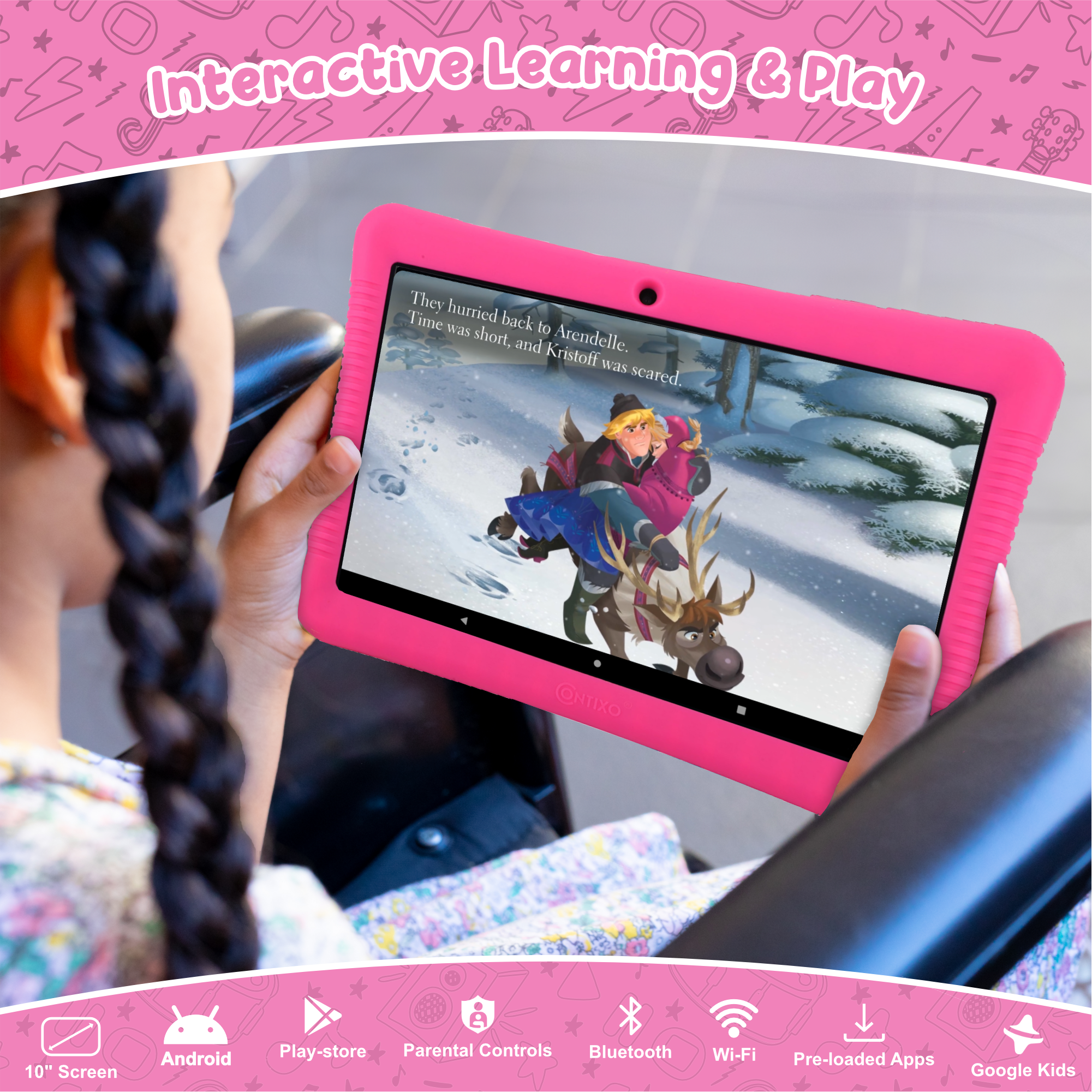 Contixo K102 10" Kids Tablet With Kids Bluetooth Karaoke and Two Microphones-thumbmail-25