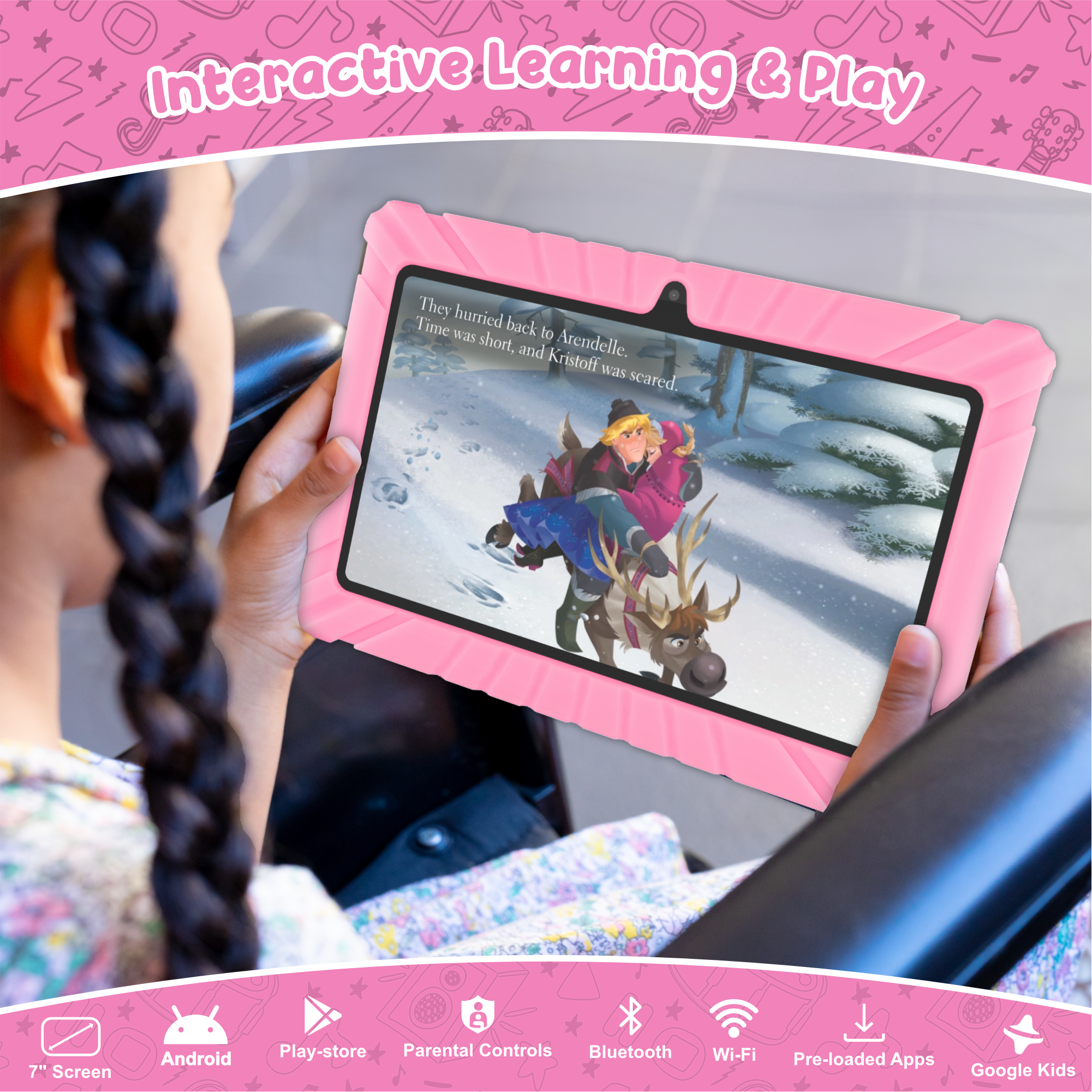 Contixo V8 7" Kids Tablet With Kids Bluetooth Karaoke and Two Microphones-thumbmail-24