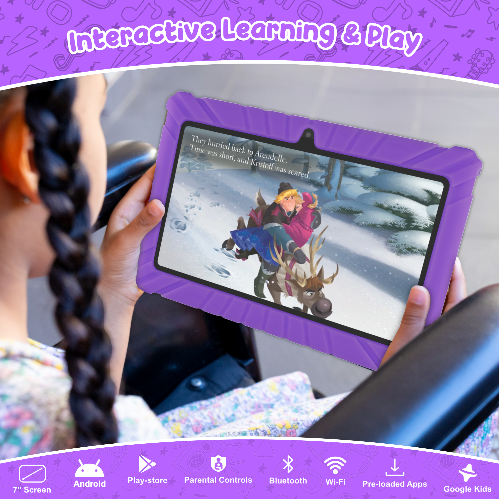 Contixo V8 7" Kids Tablet With Kids Bluetooth Karaoke and Two Microphones-thumbmail-35