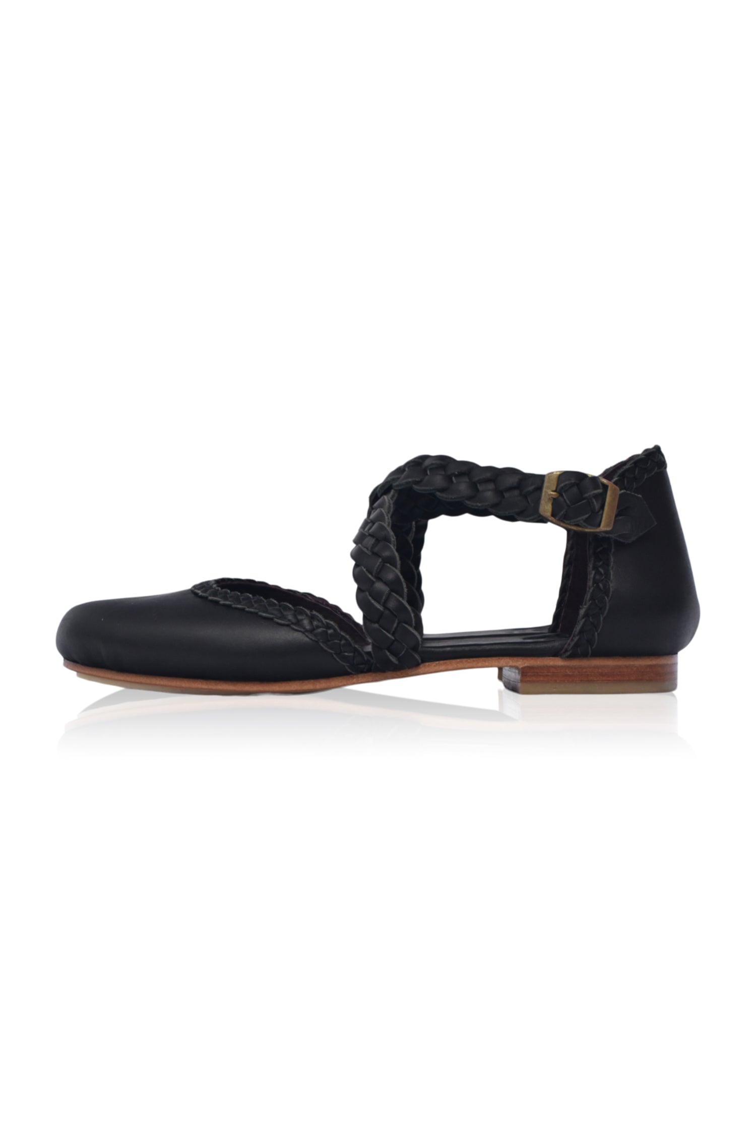 Tallulah Braided Leather Flats-thumbmail-6