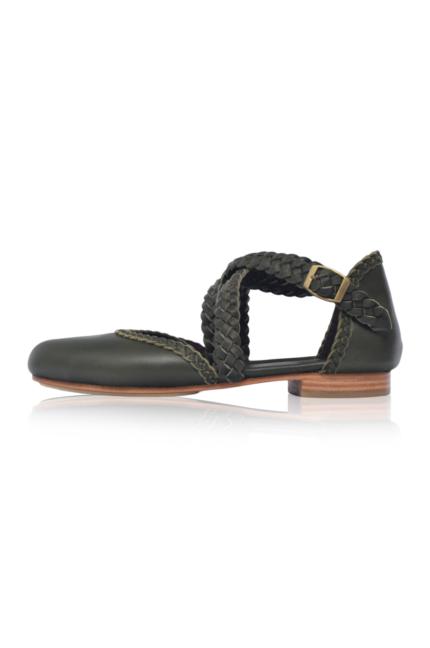 Tallulah Braided Leather Flats-thumbmail-2