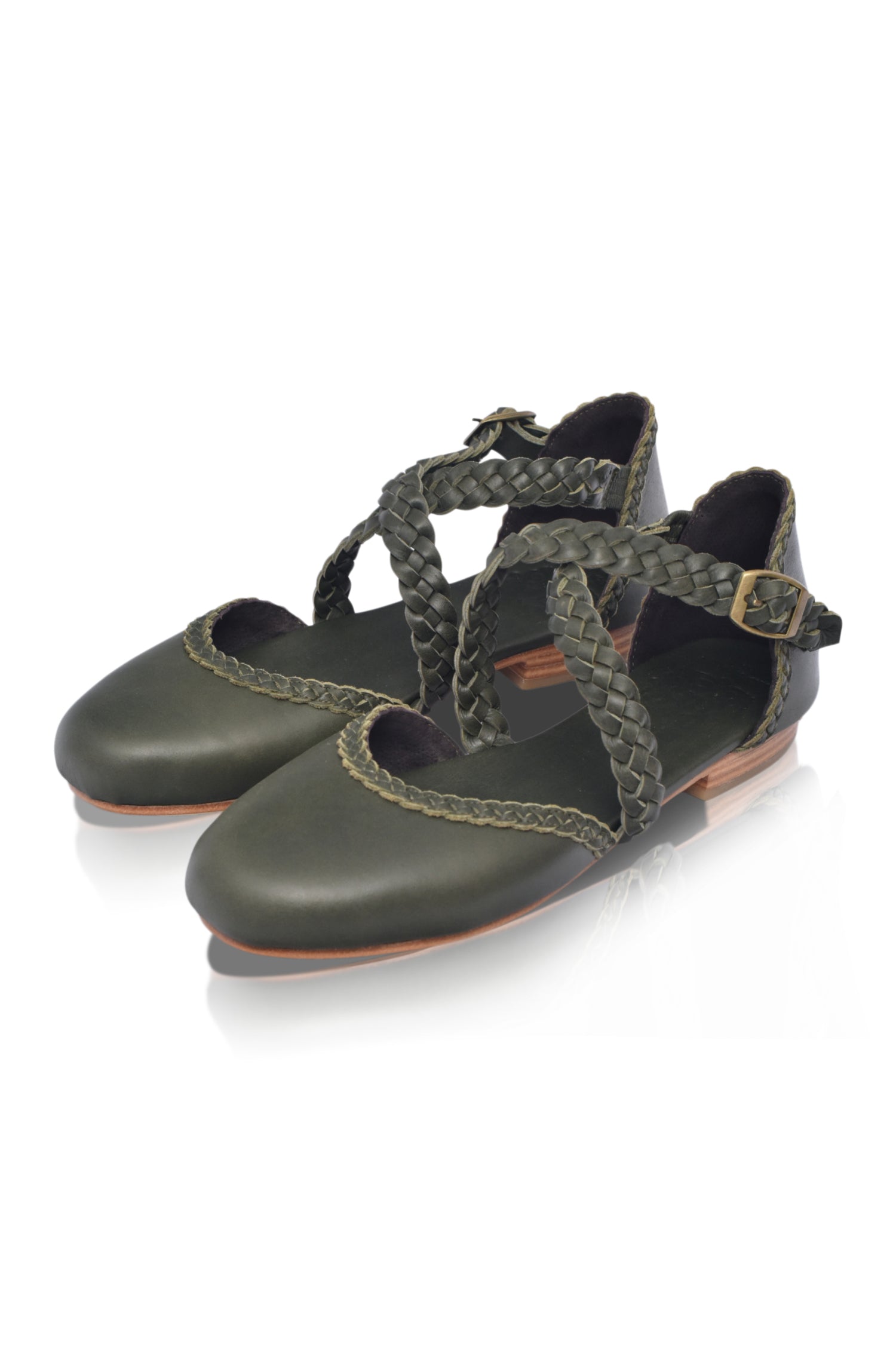 Tallulah Braided Leather Flats-thumbmail-10