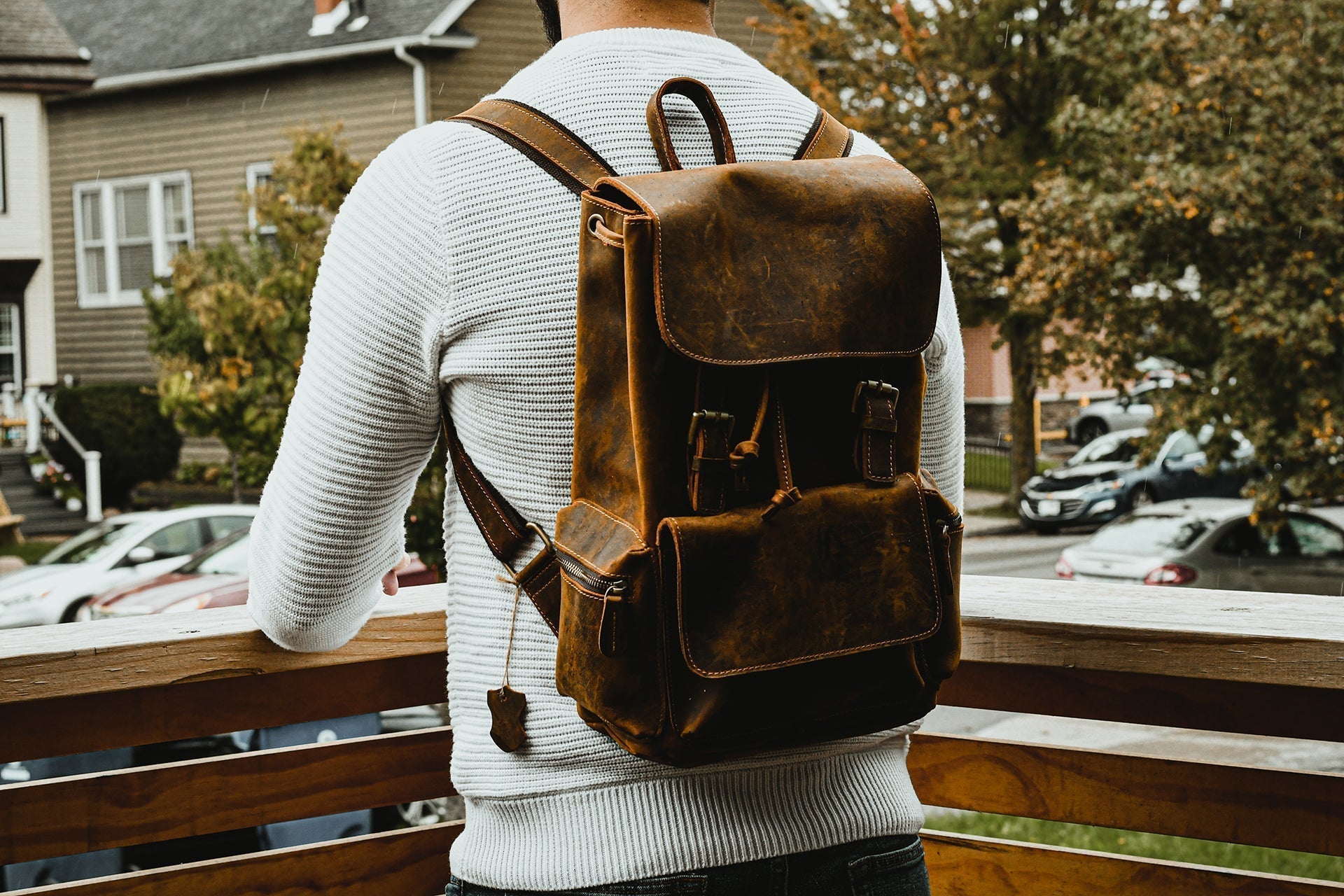 The Hagen Backpack | Vintage Leather Backpack-thumbmail-2