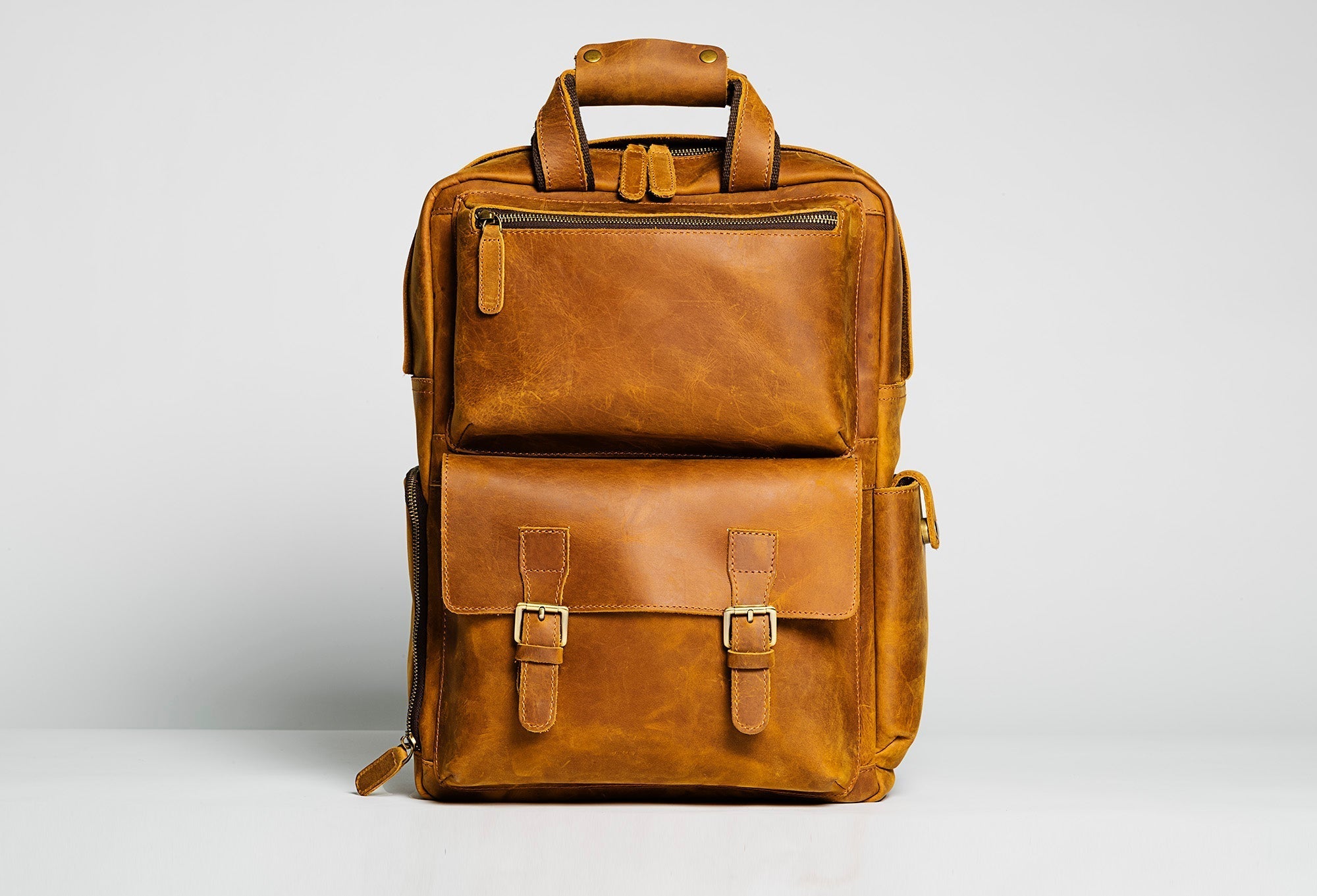 The MANN Bag | Large Capacity Leather Camera Backpack-thumbmail-3