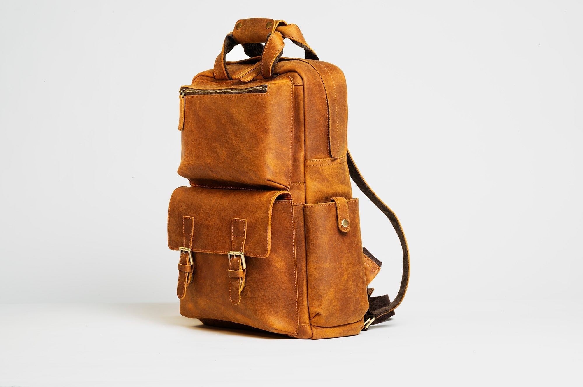 The MANN Bag | Large Capacity Leather Camera Backpack-thumbmail-5