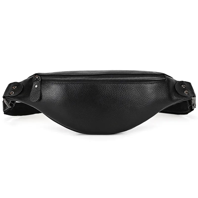 The Walcott Leather Waist Bag | Black Leather Fanny Pack-thumbmail-7