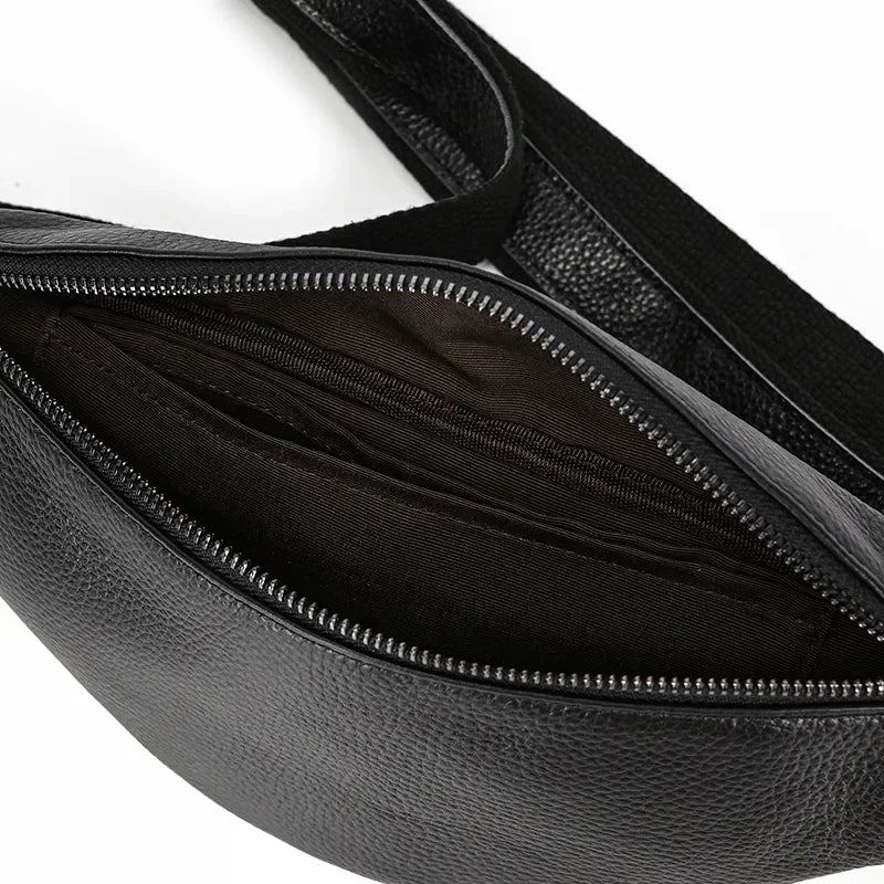 The Walcott Leather Waist Bag | Black Leather Fanny Pack-thumbmail-6
