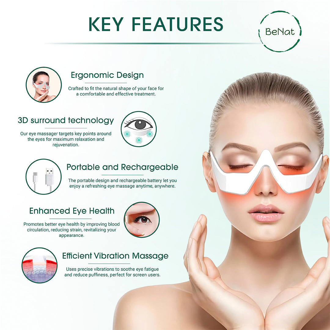 Under-Eye Red Light Therapy Skin Rejuvenation and Relaxation Massager-thumbmail-1