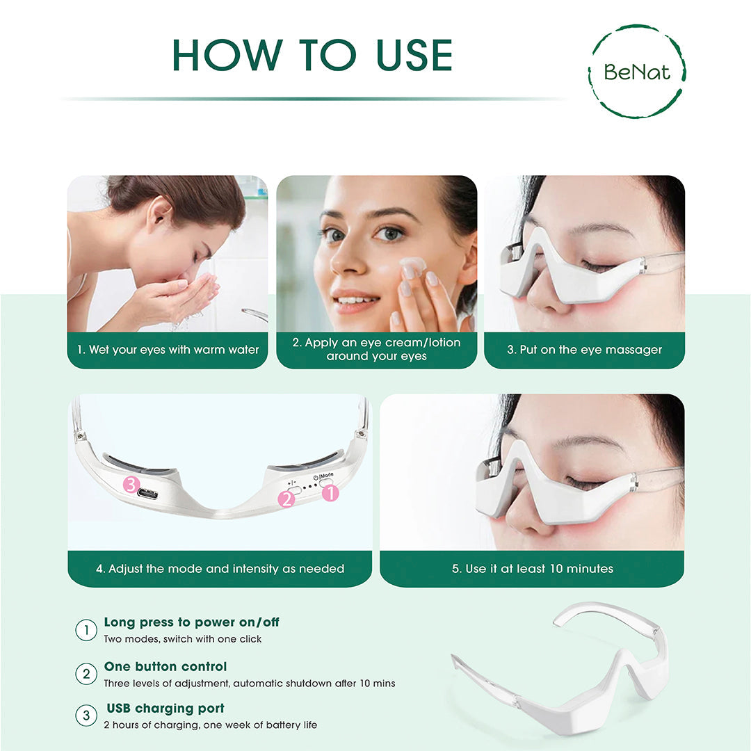 Under-Eye Red Light Therapy Skin Rejuvenation and Relaxation Massager-thumbmail-2