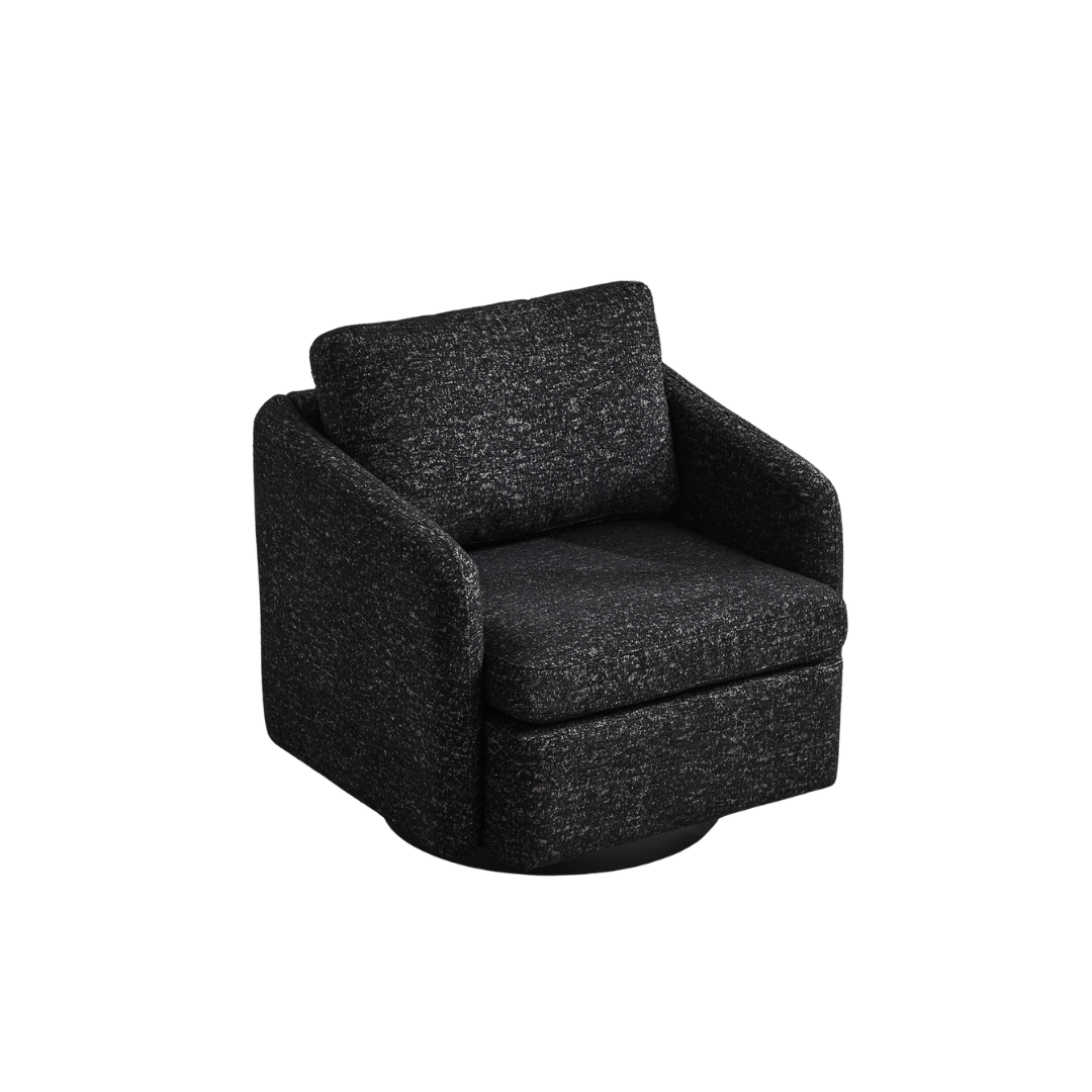 31.5"W  Comfy Round Swivel Accent Chair-thumbmail-7