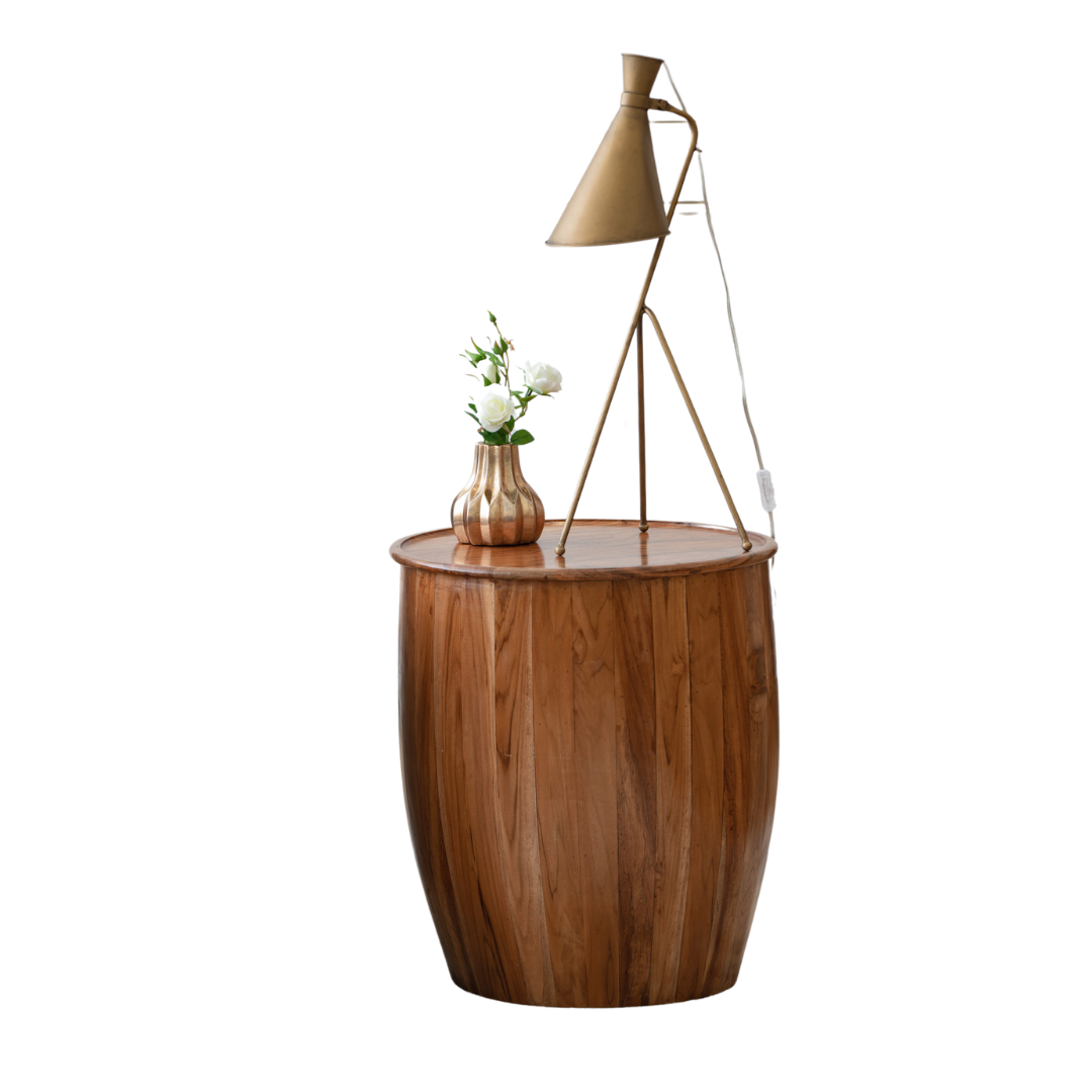 Drum Side Table With Tray Style Top-thumbmail-4