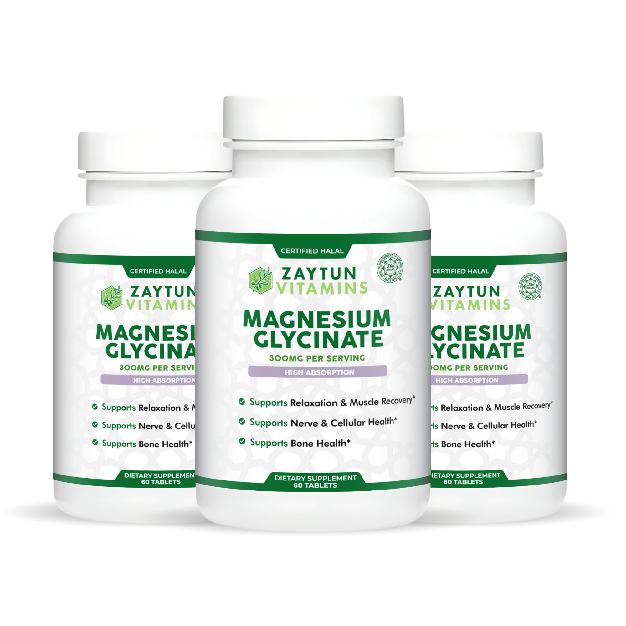 Halal Magnesium Glycinate Tablets (3-Pack)-thumbmail-3