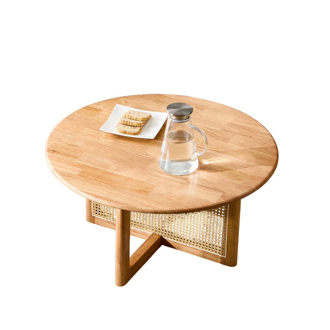 Natural Elegant Wooden Coffee Table-thumbmail-4