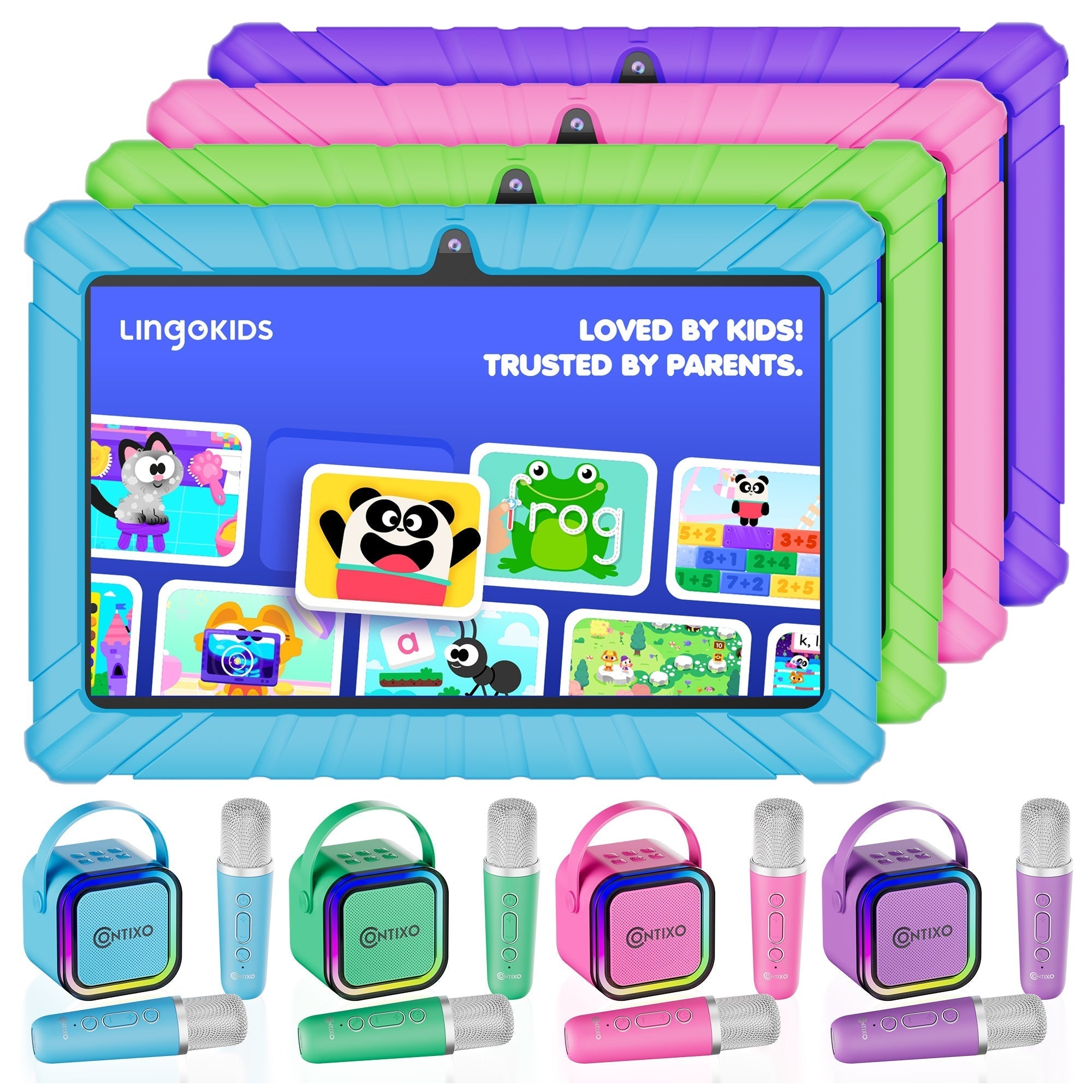 Contixo V8 7" Kids Tablet With Kids Bluetooth Karaoke and Two Microphones-thumbmail-50