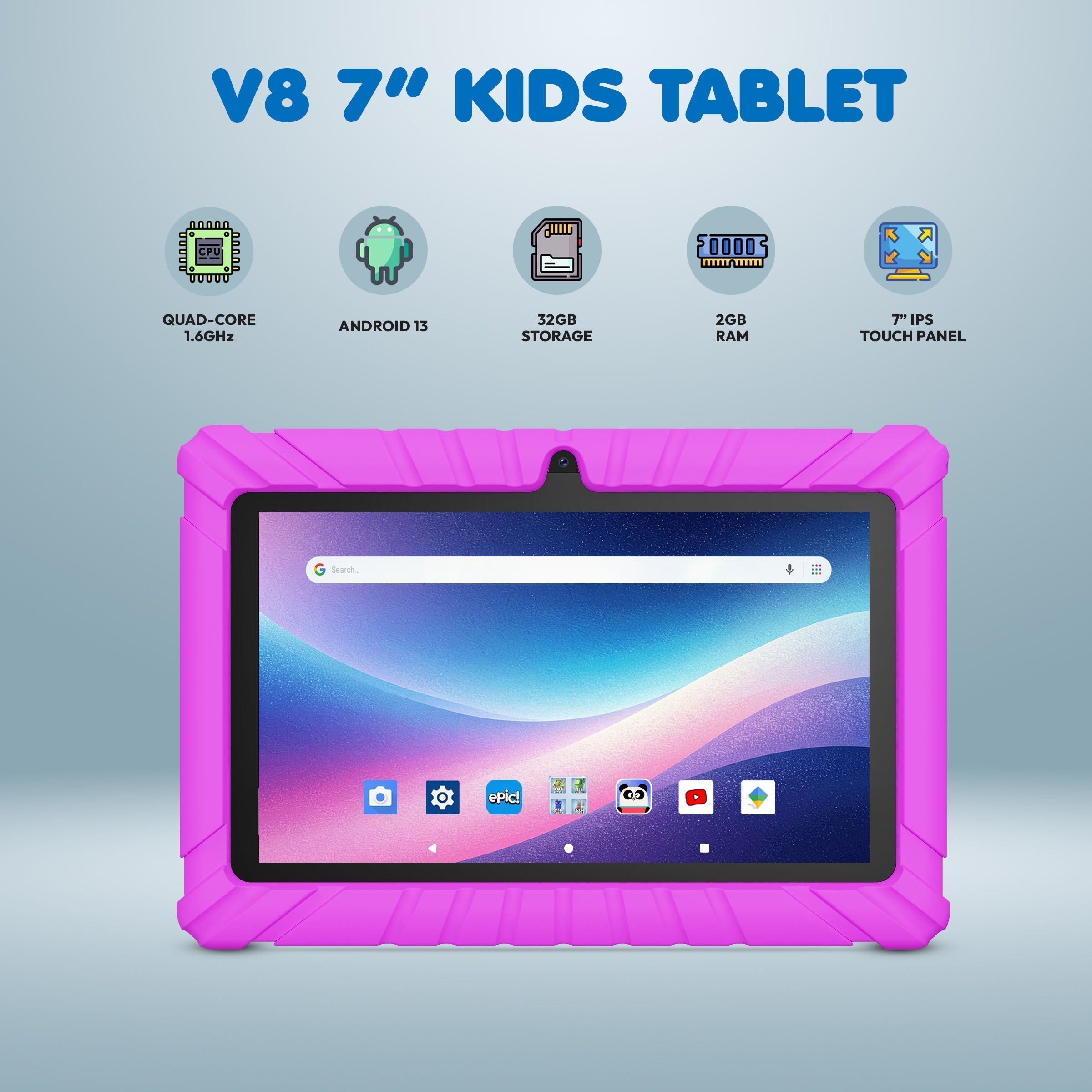 Contixo V8 7" Kids Tablet With Kids Bluetooth Karaoke and Two Microphones-thumbmail-41