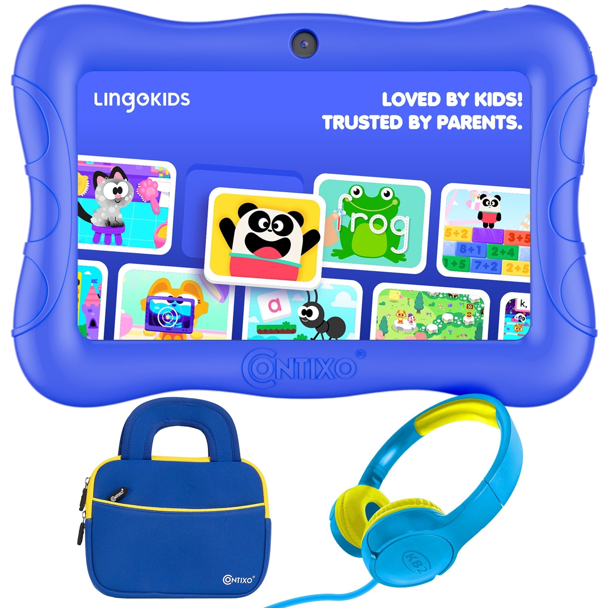 Contixo 7" Kids Tablet Bundle, 50 FREE Disney EBooks, Learning Android Tablet for Kids 3-12, 32GB, Parental Controls, Kid-Proof Case With Kickstand, Includes Headphones, Carrying Case-thumbmail-9