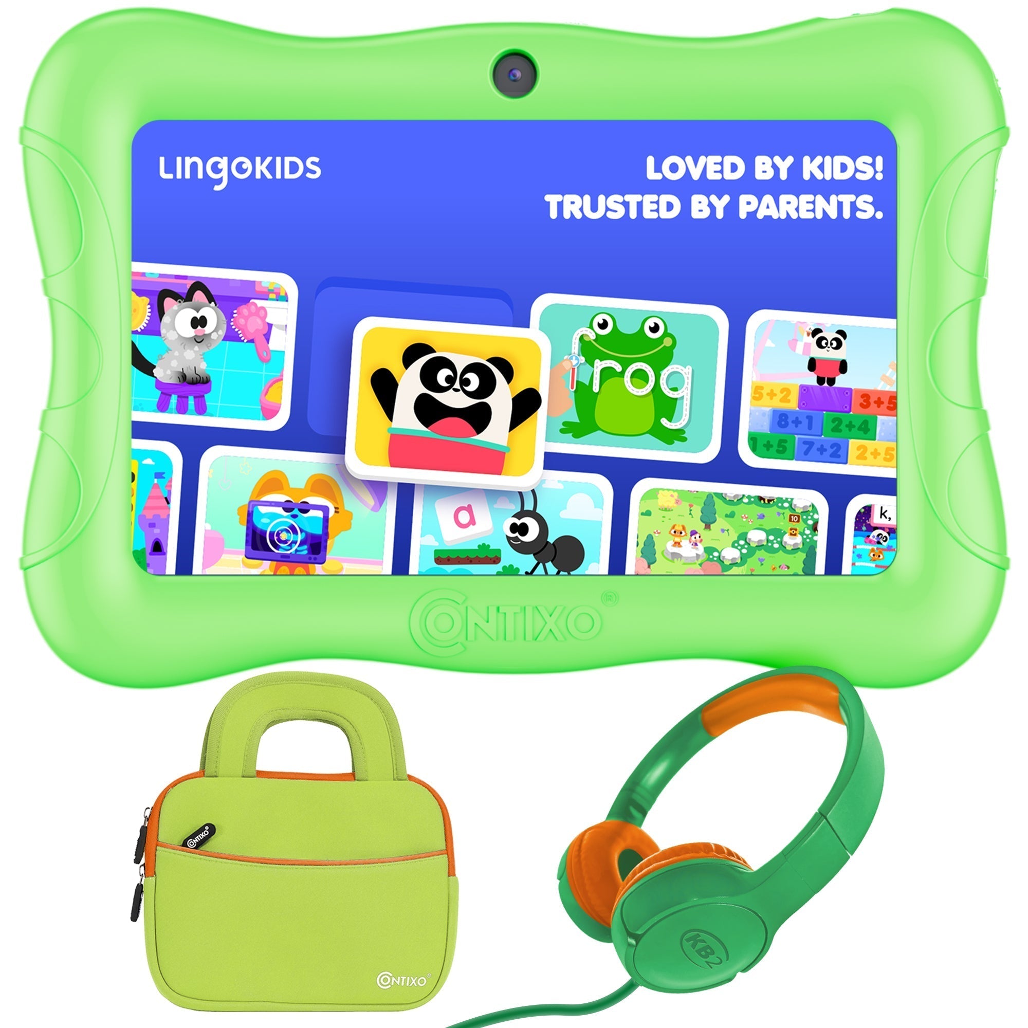 Contixo 7" Kids Tablet Bundle, 50 FREE Disney EBooks, Learning Android Tablet for Kids 3-12, 32GB, Parental Controls, Kid-Proof Case With Kickstand, Includes Headphones, Carrying Case-thumbmail-15