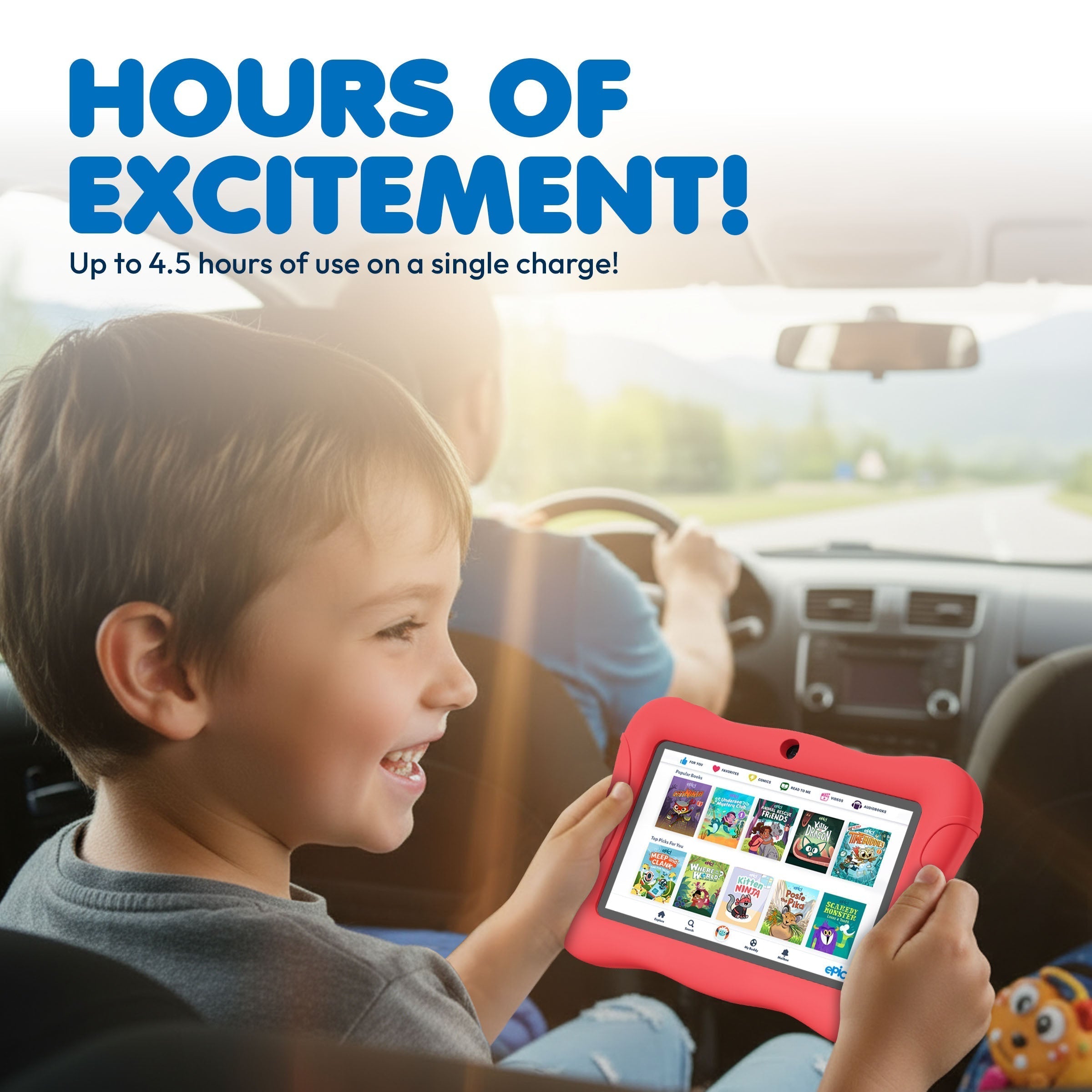 Contixo 7" Kids Tablet Bundle, 50 FREE Disney EBooks, Learning Android Tablet for Kids 3-12, 32GB, Parental Controls, Kid-Proof Case With Kickstand, Includes Headphones, Carrying Case-thumbmail-6