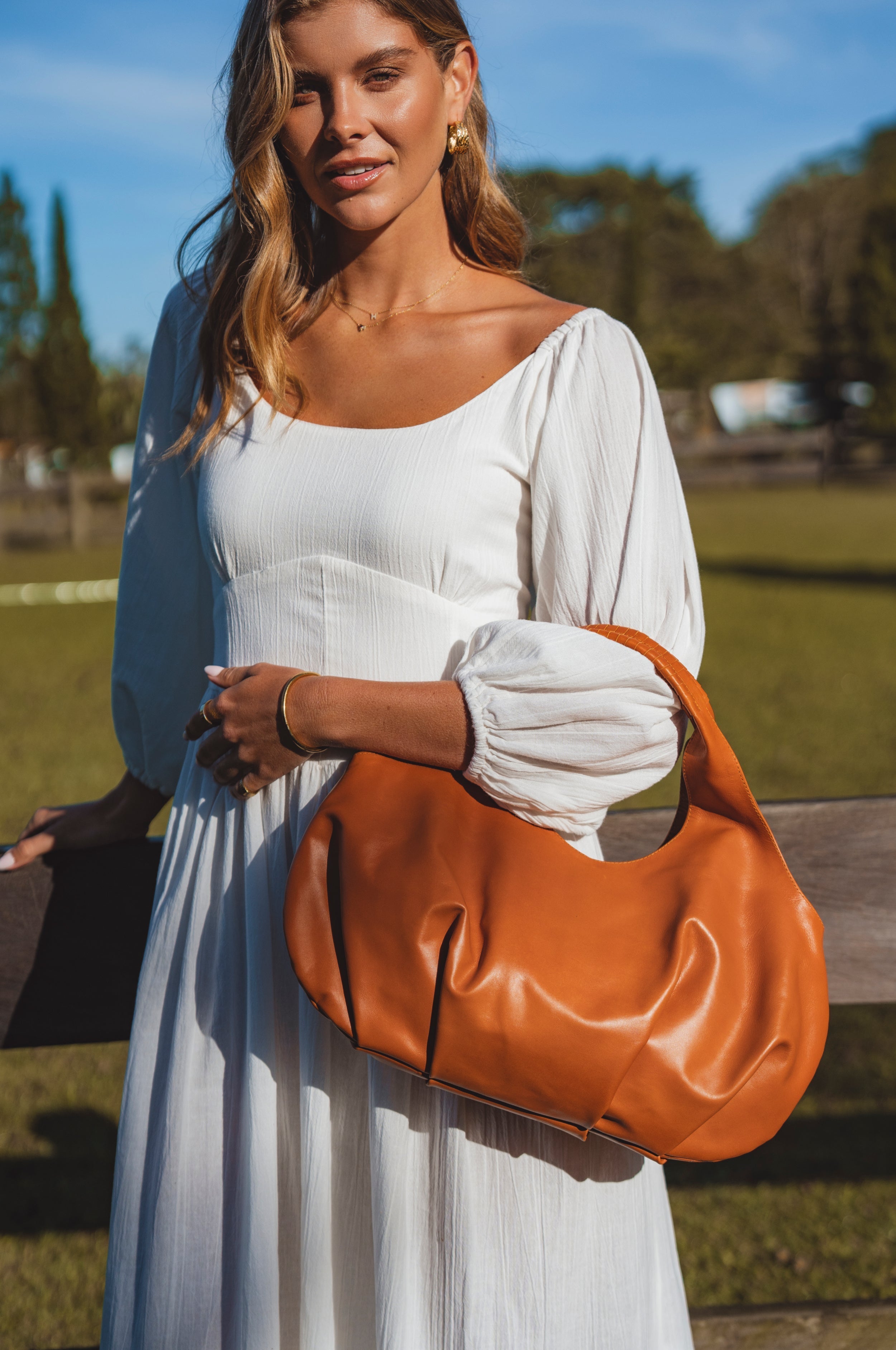Velara Small Slouchy Leather Tote-thumbmail-9